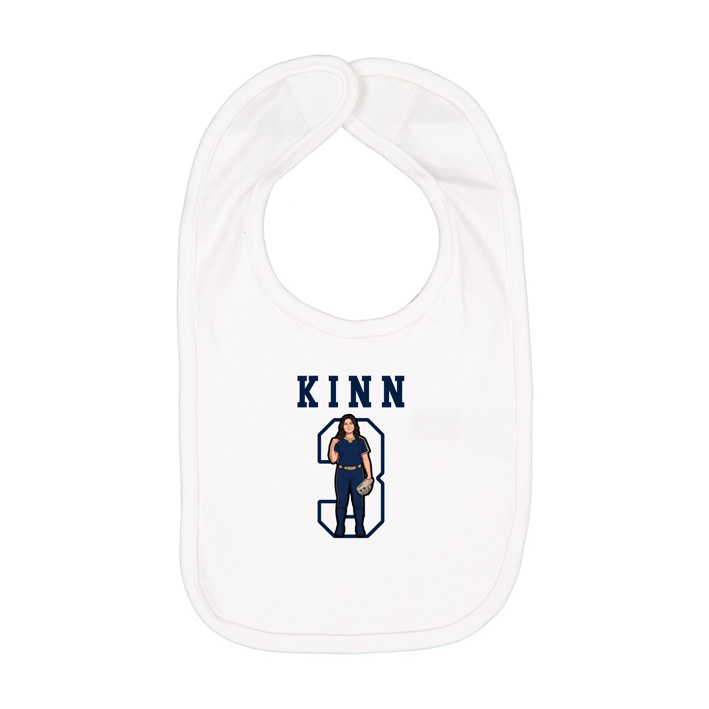 Infant Bib — Shirsey in White