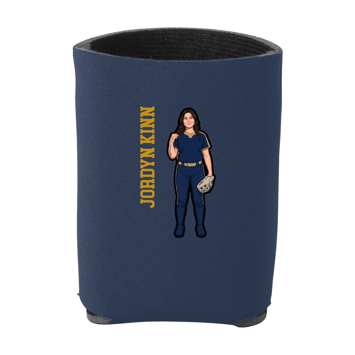 Can Holder — Name Vertical in Navy