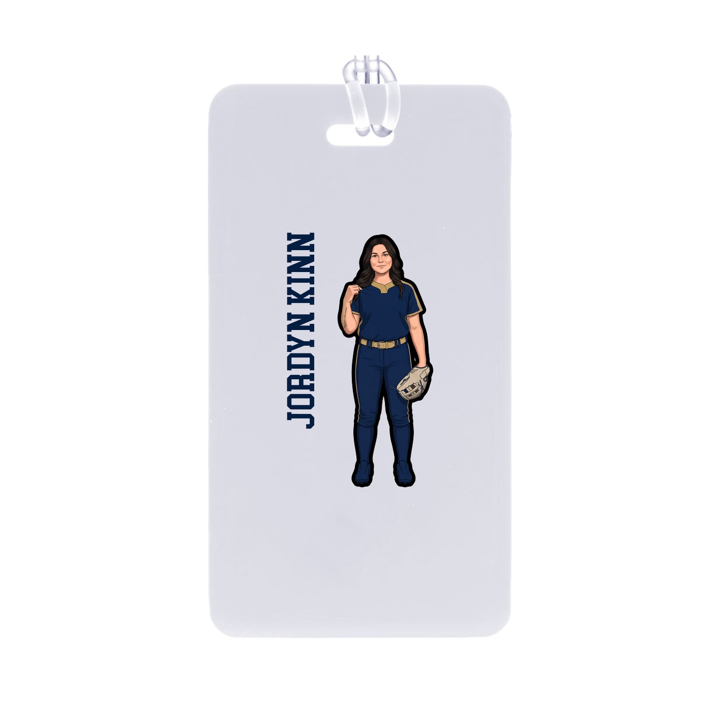 Bag Tag — Name Vertical in Classic
