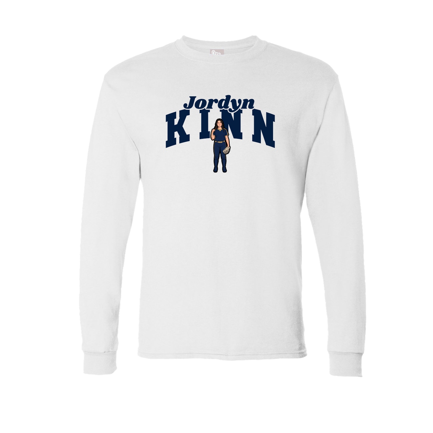 Long Sleeve Tee — Signature Arch in White