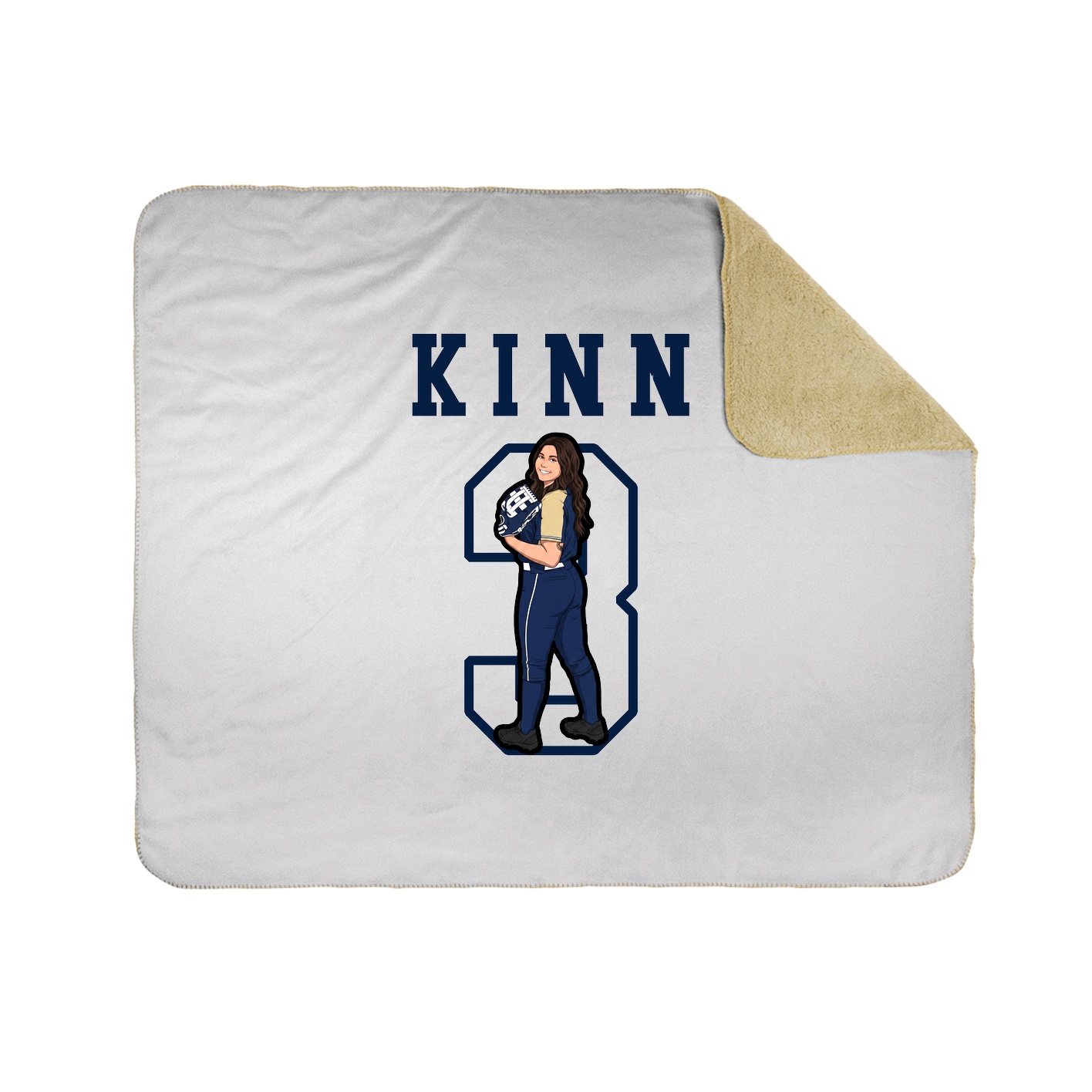 Throw Blanket — Shirsey in White