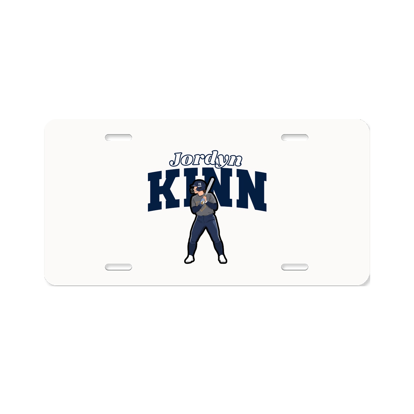 License Plate — Name Arch in Classic