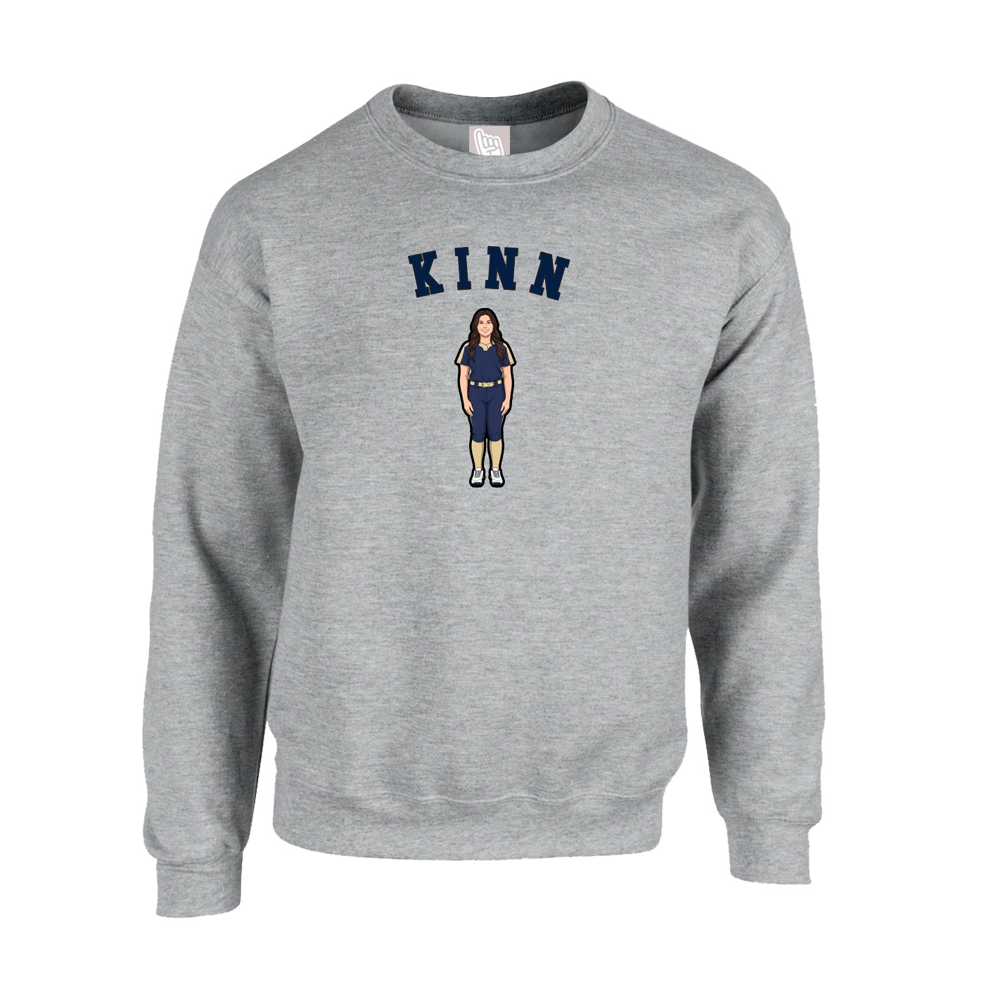 Fleece Crew — Shirsey Arch in Grey