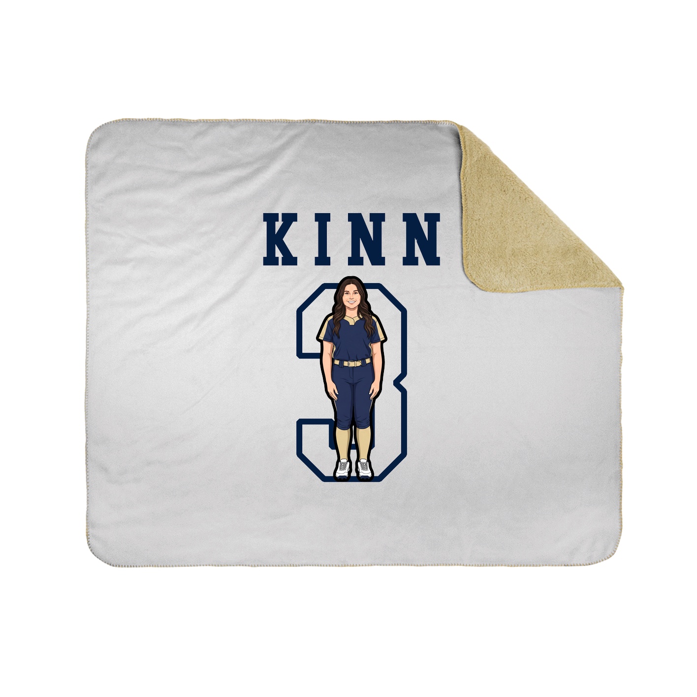 Throw Blanket — Shirsey in White