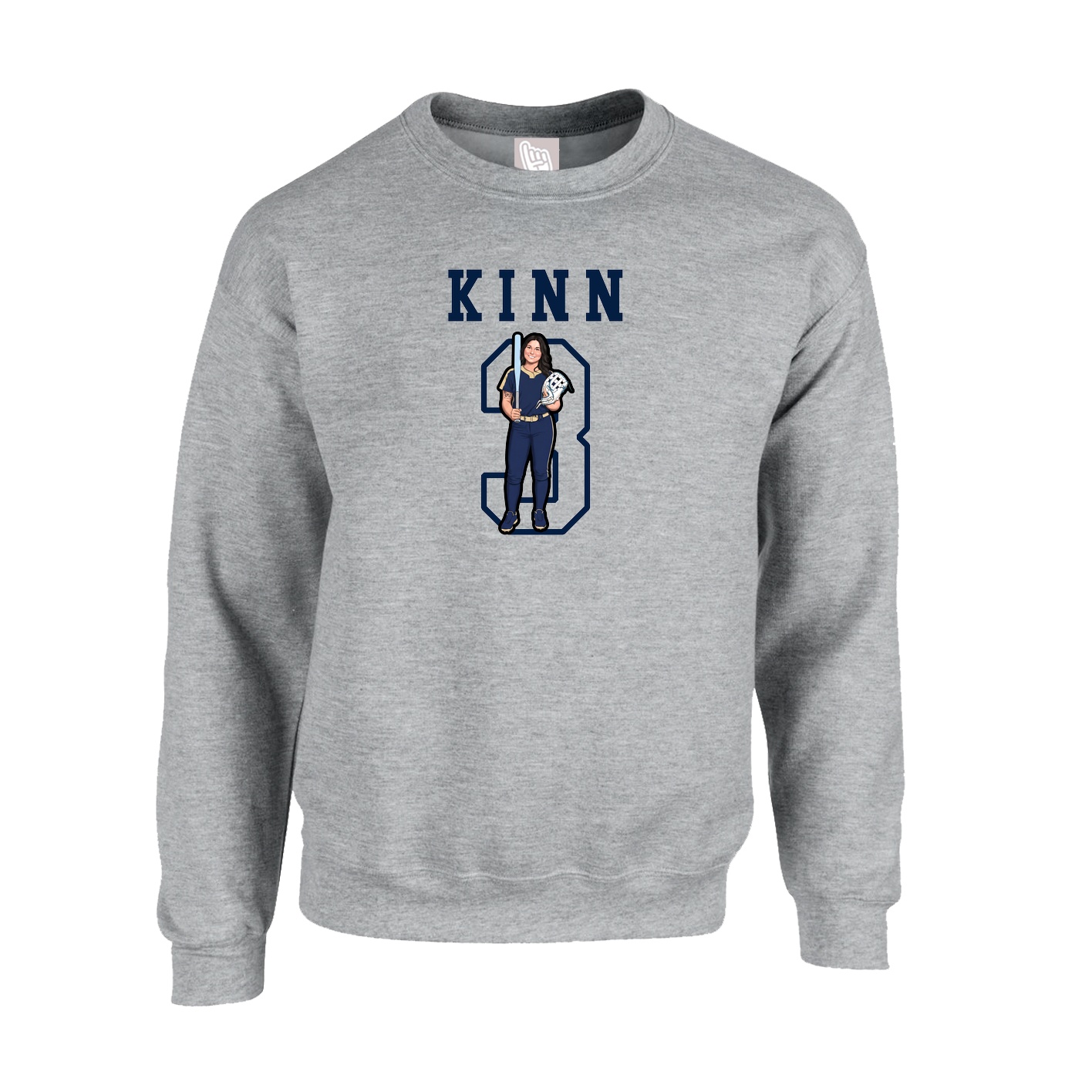 Fleece Crew — Shirsey in Grey