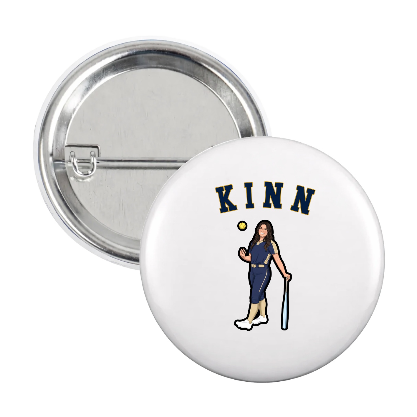 Game Day Button — Shirsey Arch in White