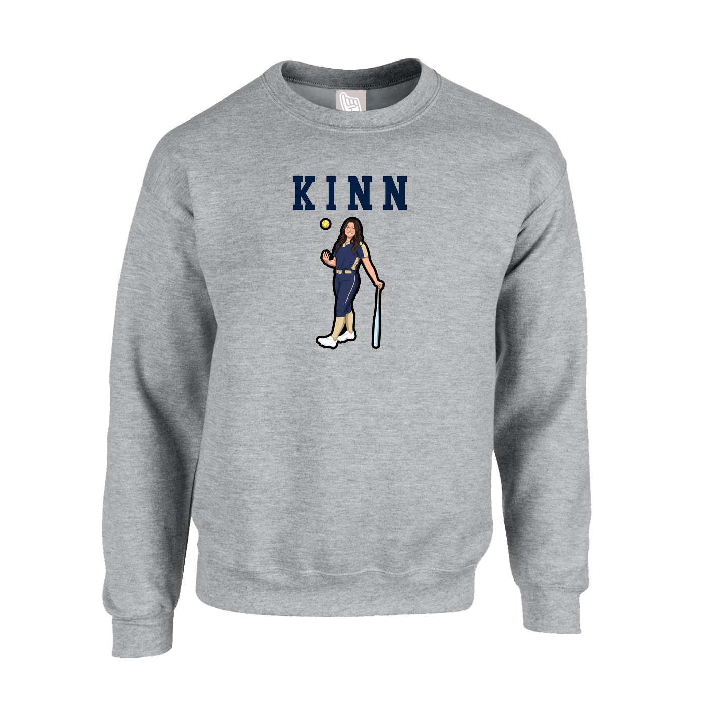 Fleece Crew — Shirsey in Grey