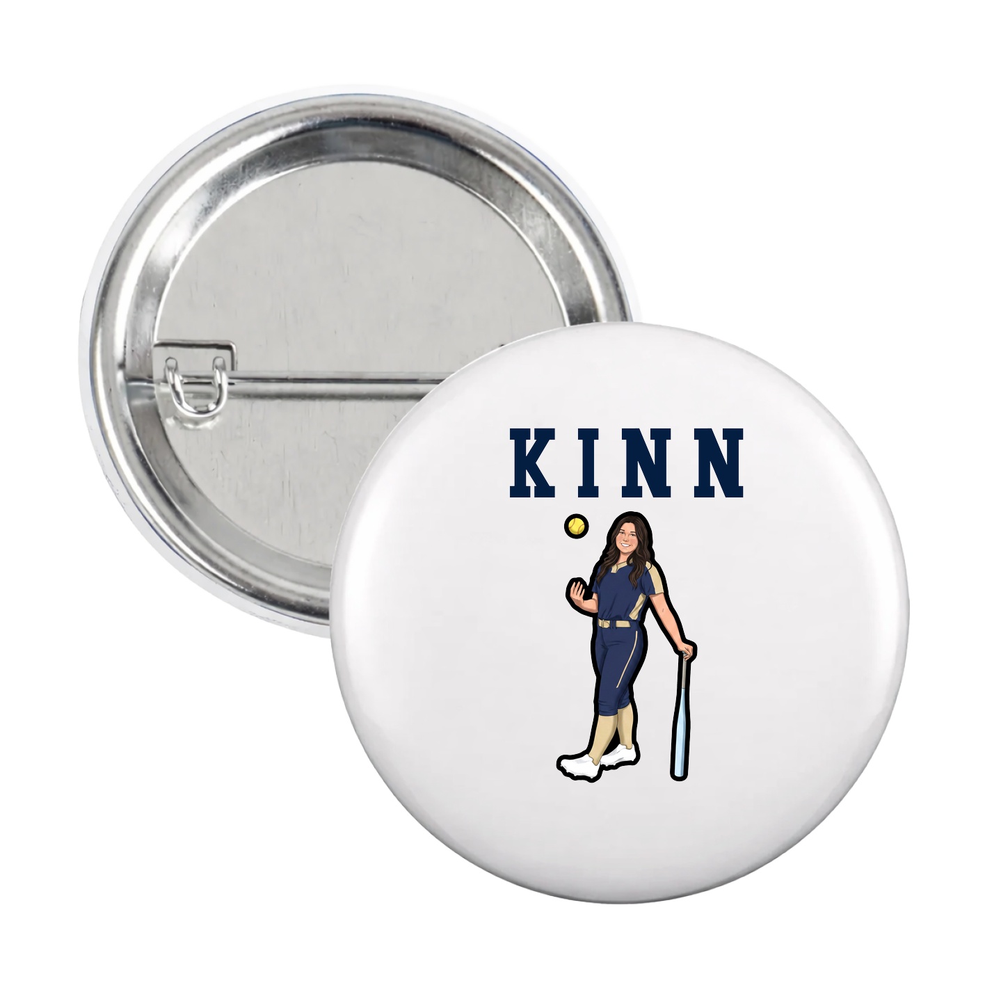 Game Day Button — Shirsey in White