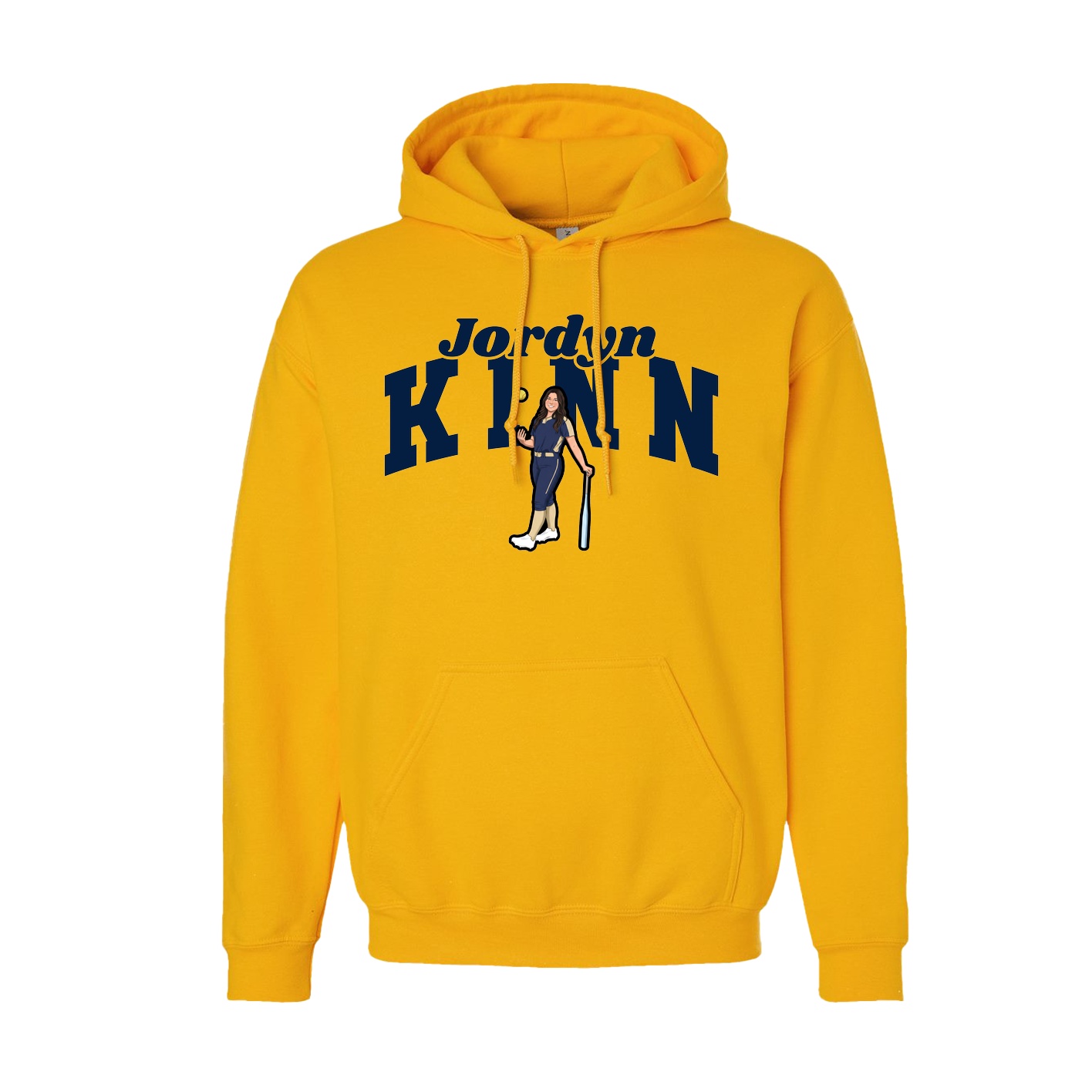 Hoodie — Signature Arch in Gold