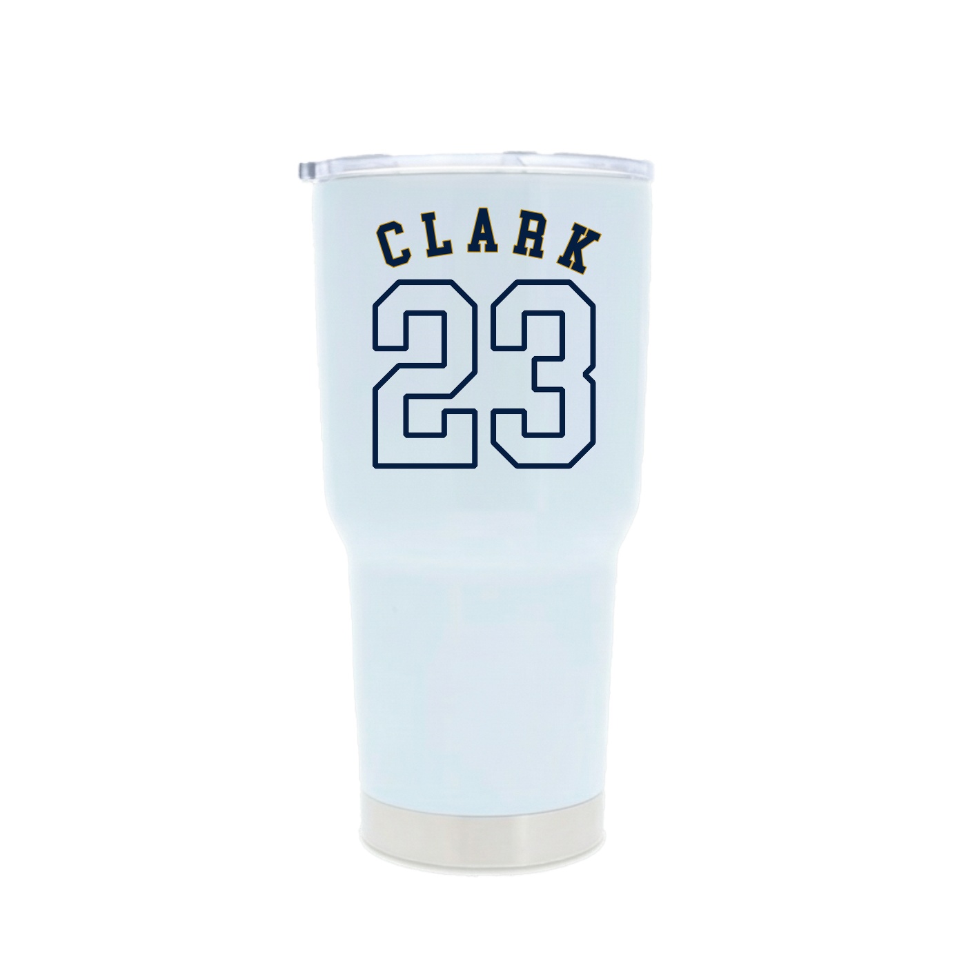 30oz Stainless Steel Tumbler — Shirsey Arch in White