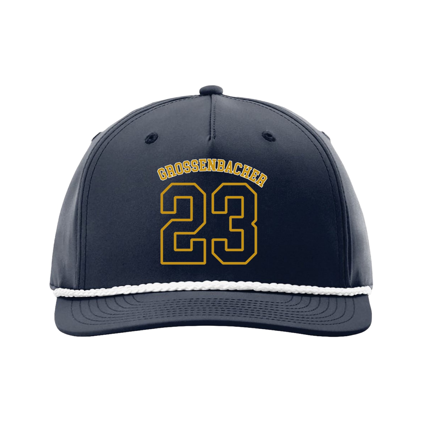 Five-Panel Classic Rope Cap — Shirsey Arch in Navy