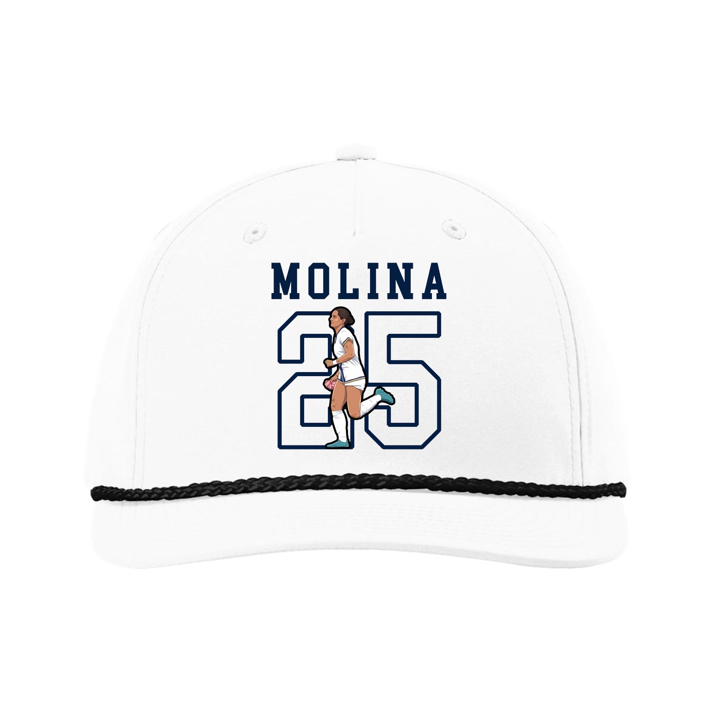 Five-Panel Classic Rope Cap — Shirsey in White