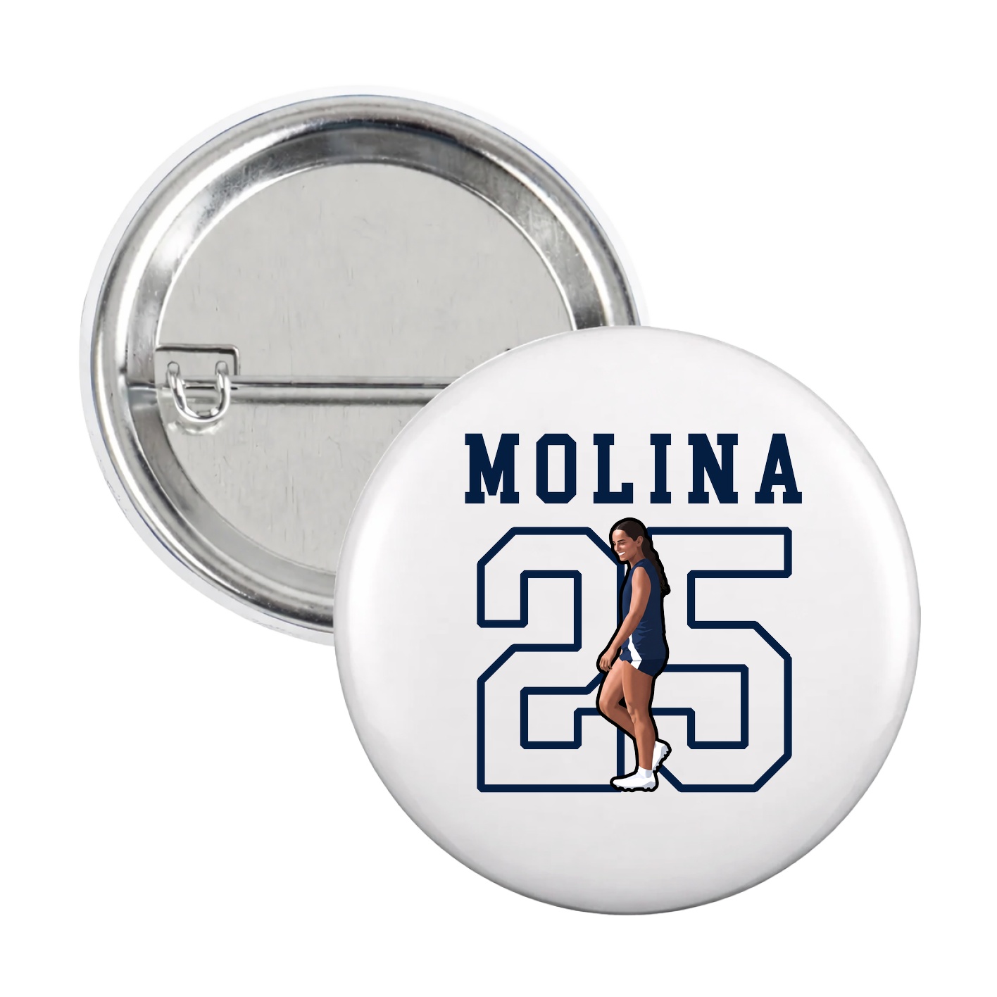 Game Day Button — Shirsey in White