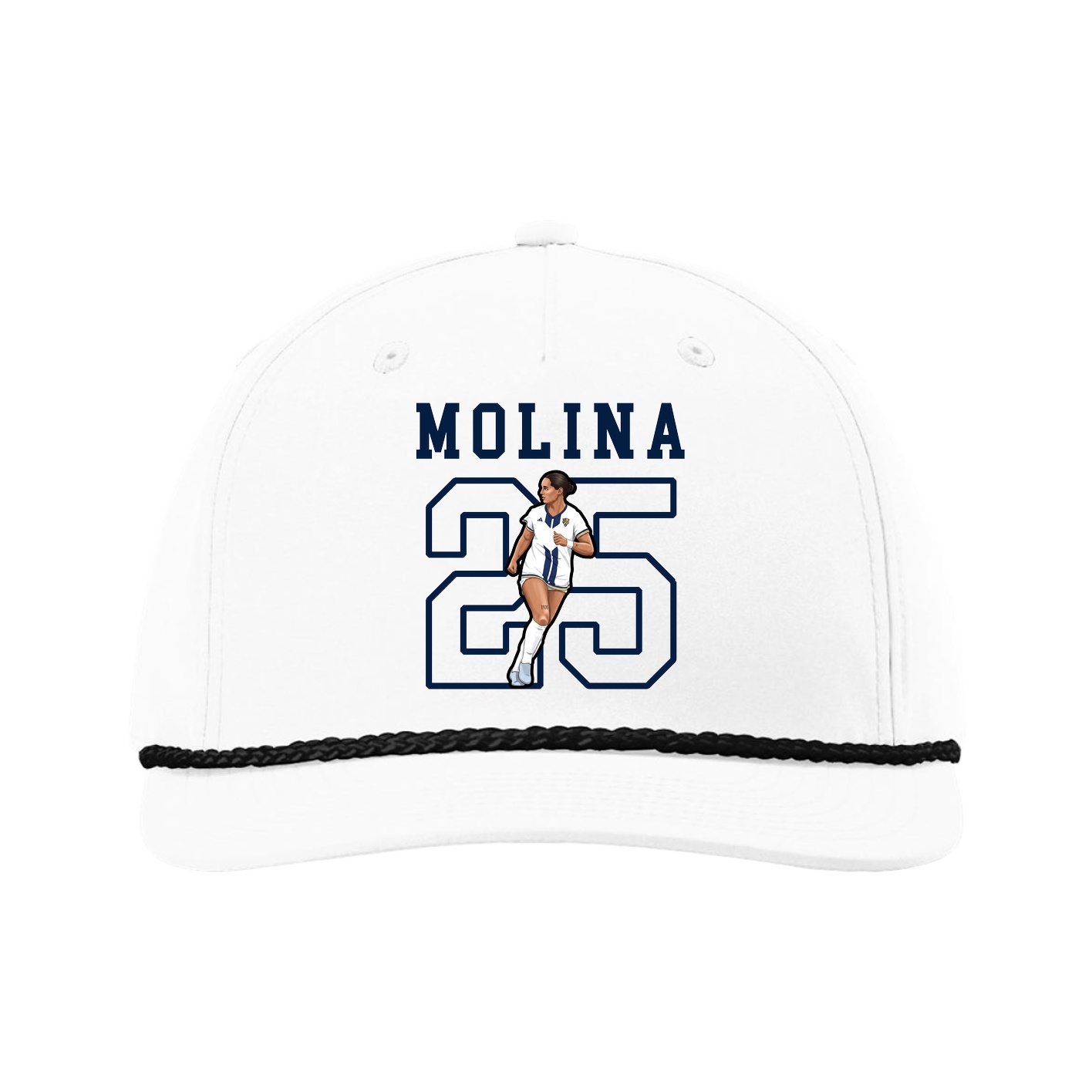 Five-Panel Classic Rope Cap — Shirsey in White