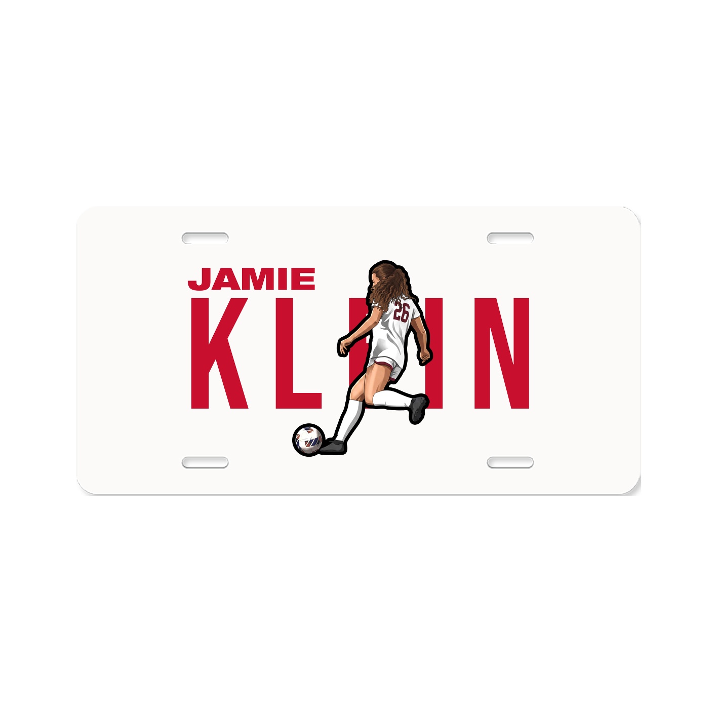 License Plate — Player Name in Classic