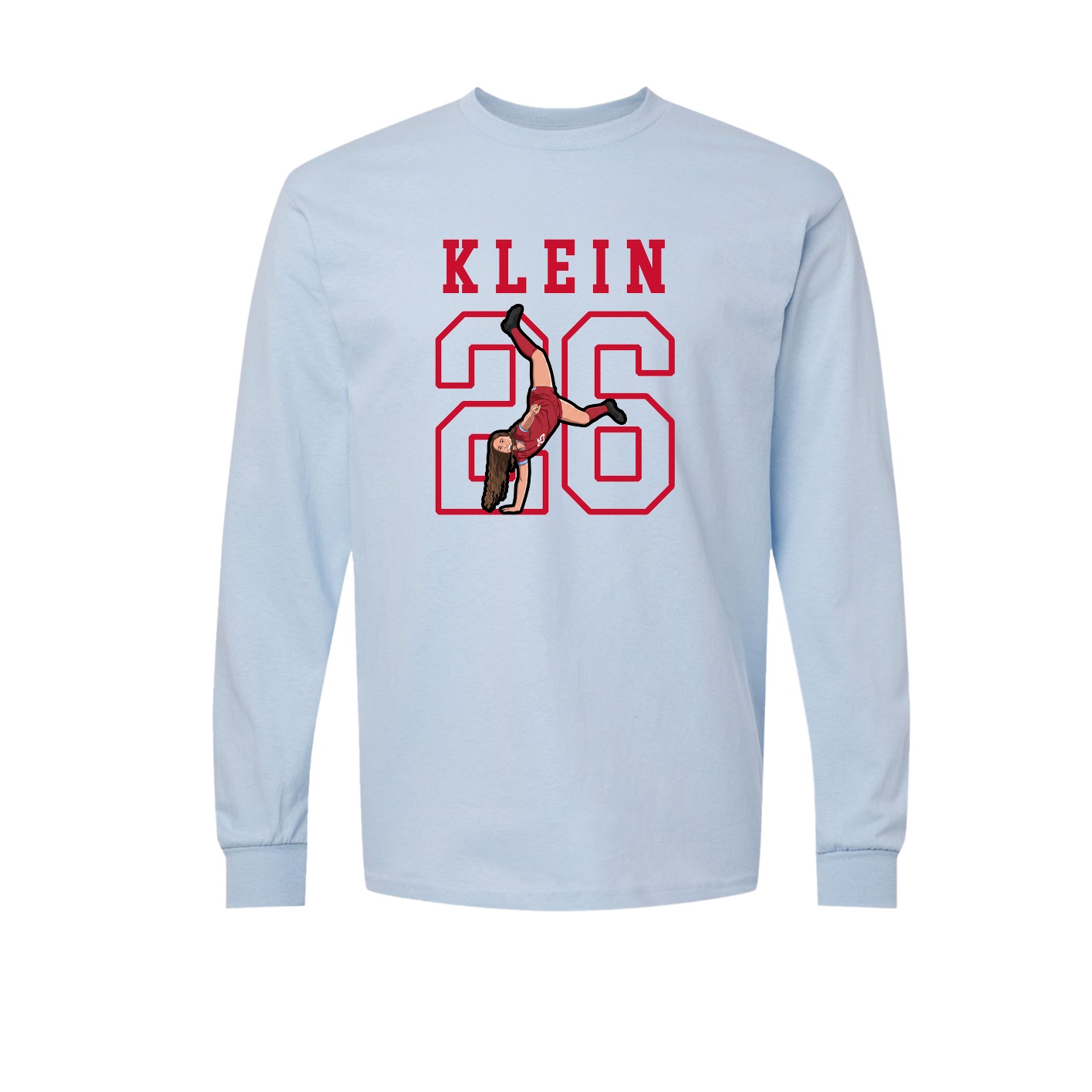 Long Sleeve Tee — Shirsey in Light Blue