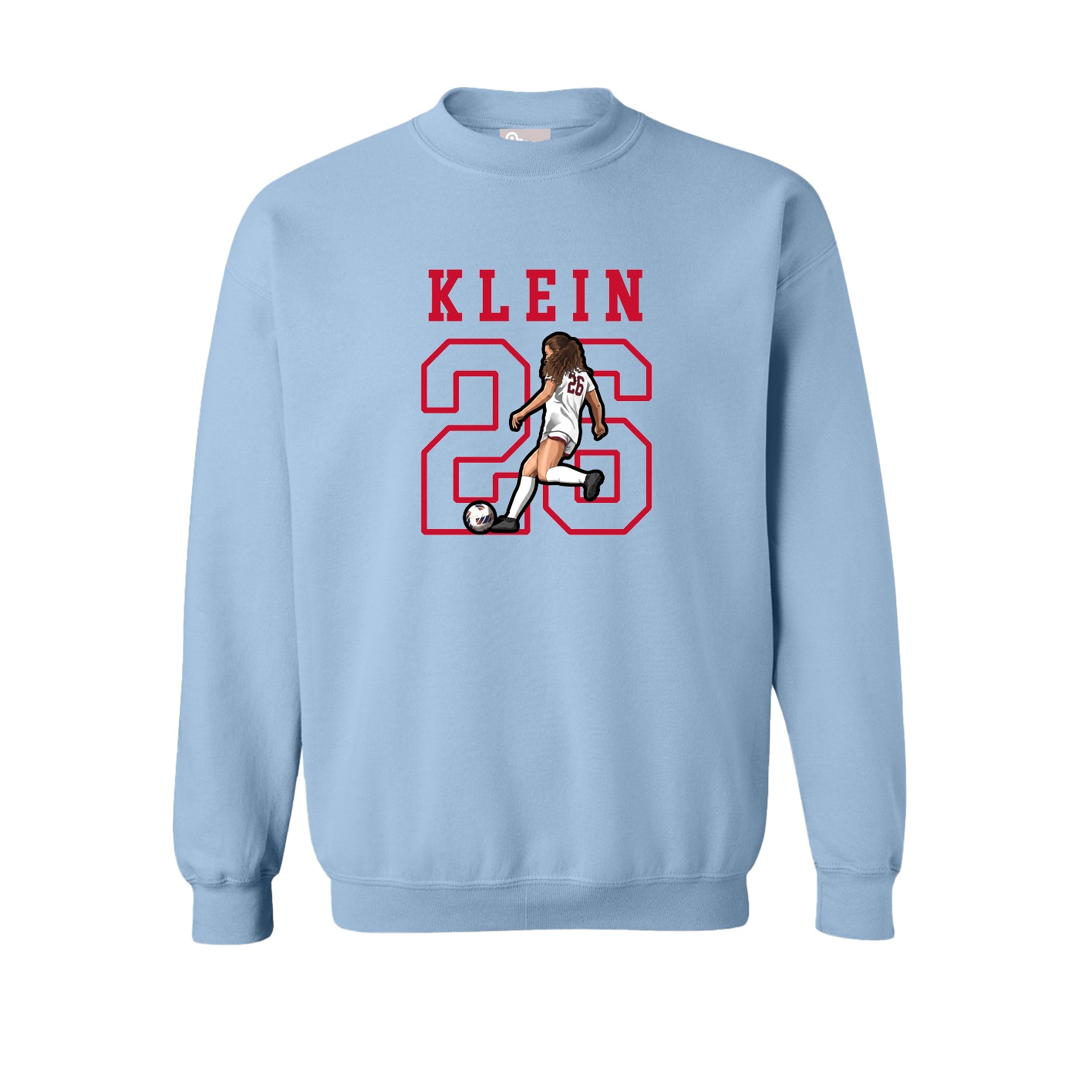 Fleece Crew — Shirsey in Light Blue