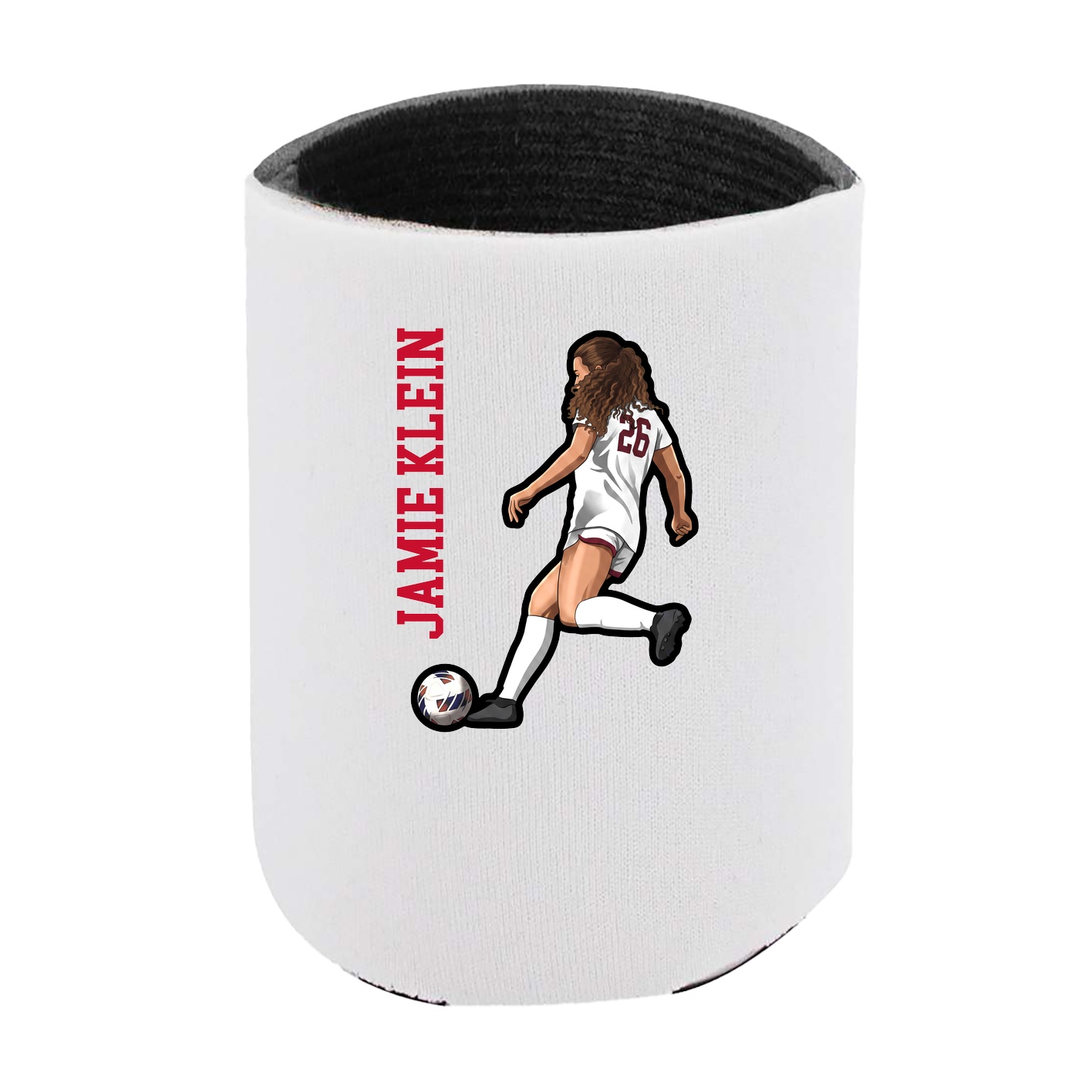 Can Holder — Name Vertical in White