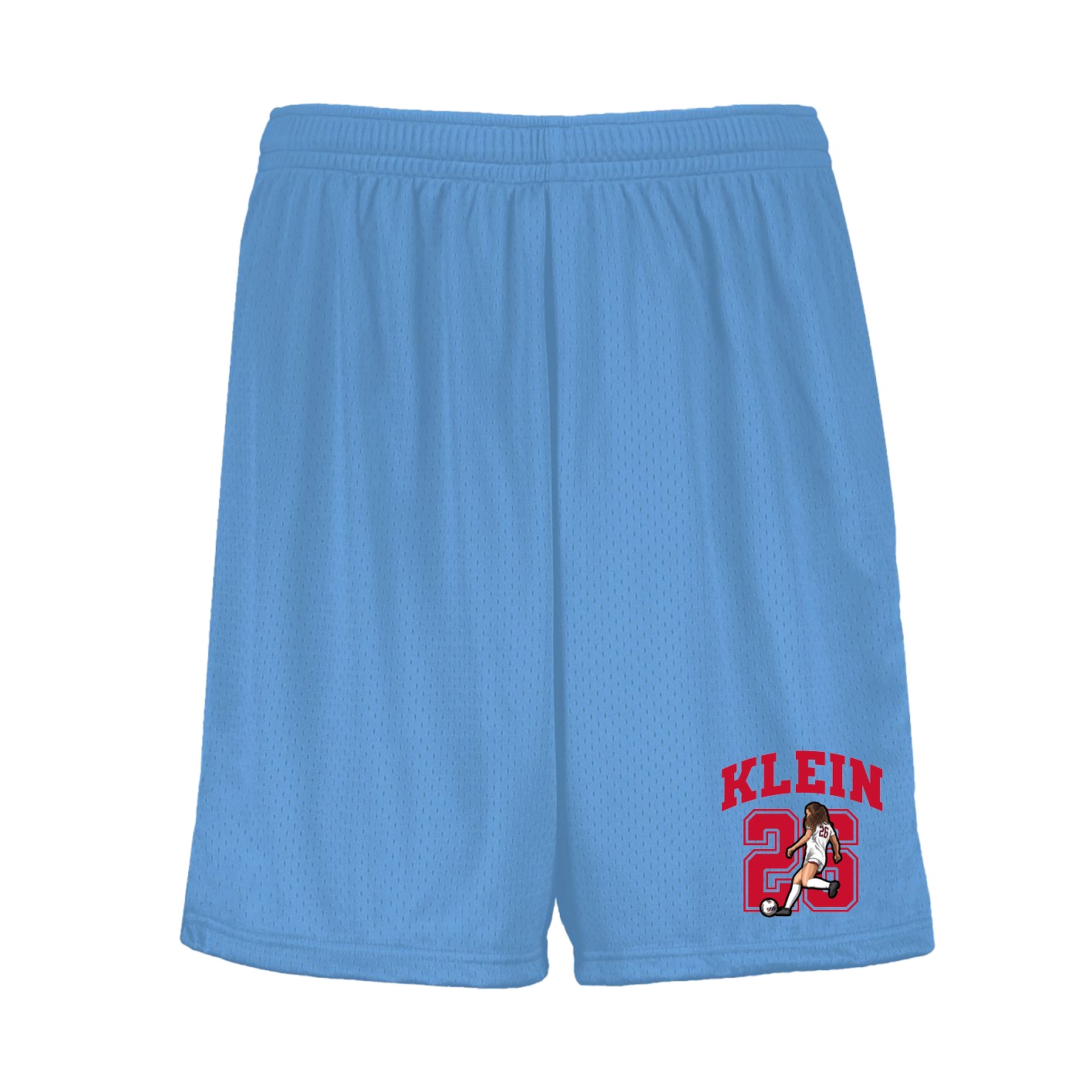 Shorts — Number in Light Blue