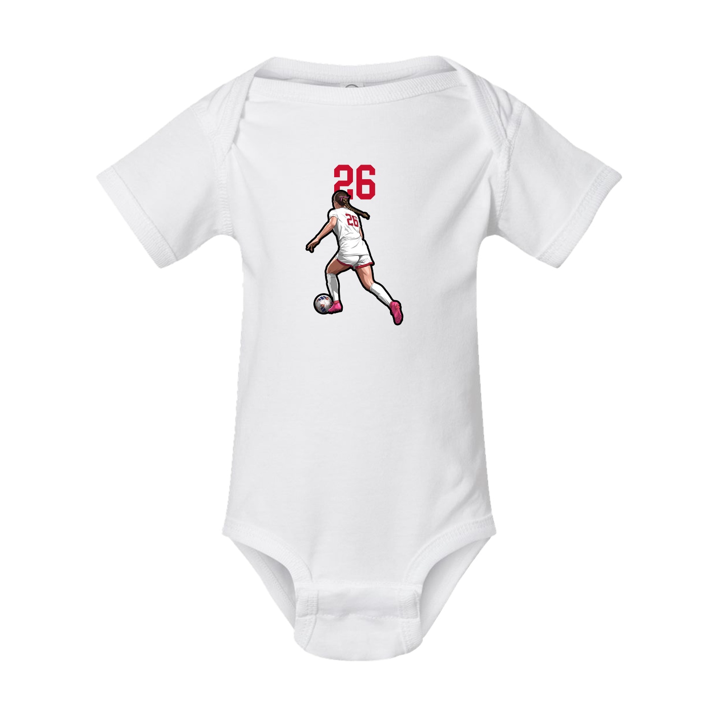Baby Onesie — Number Top in White