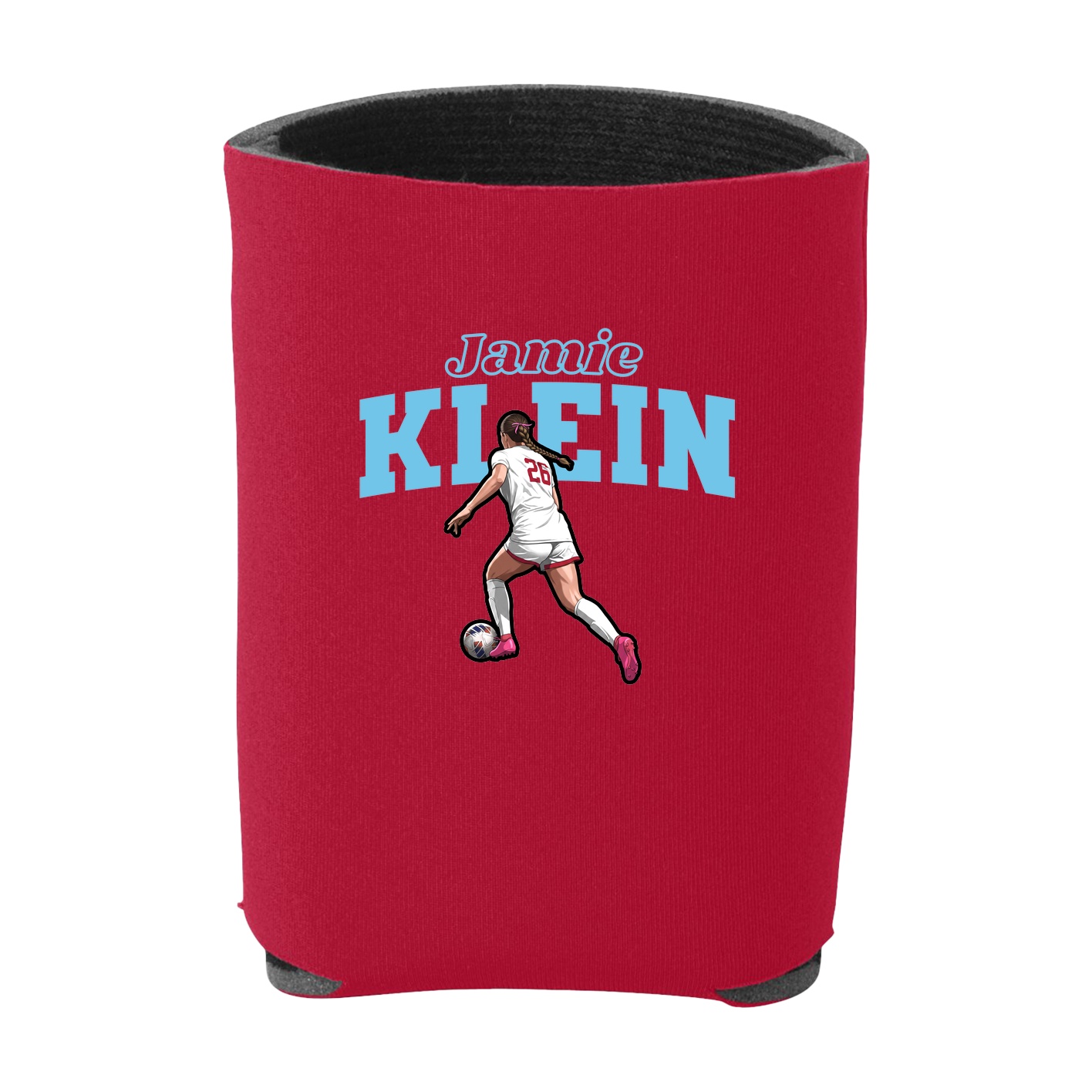 Can Holder — Name Arch in Red