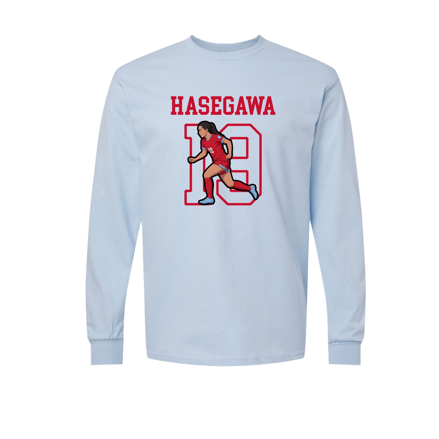 Long Sleeve Tee — Shirsey in Light Blue