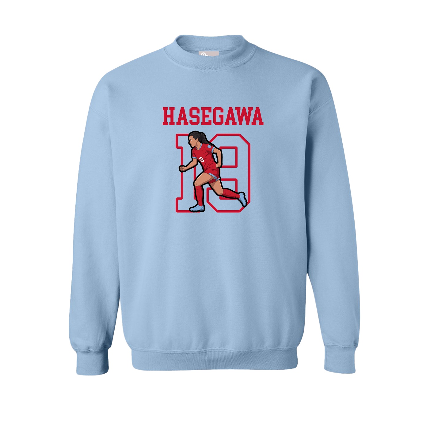 Fleece Crew — Shirsey in Light Blue