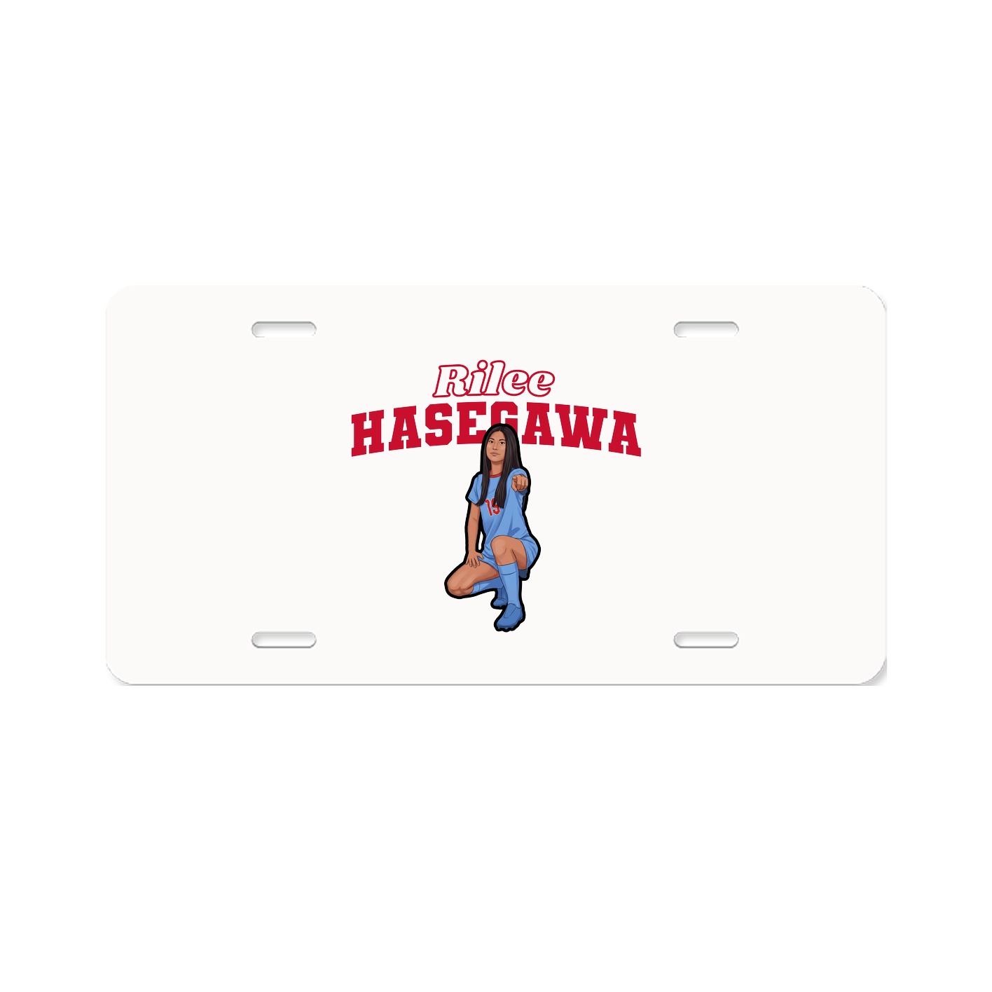 License Plate — Name Arch in Classic