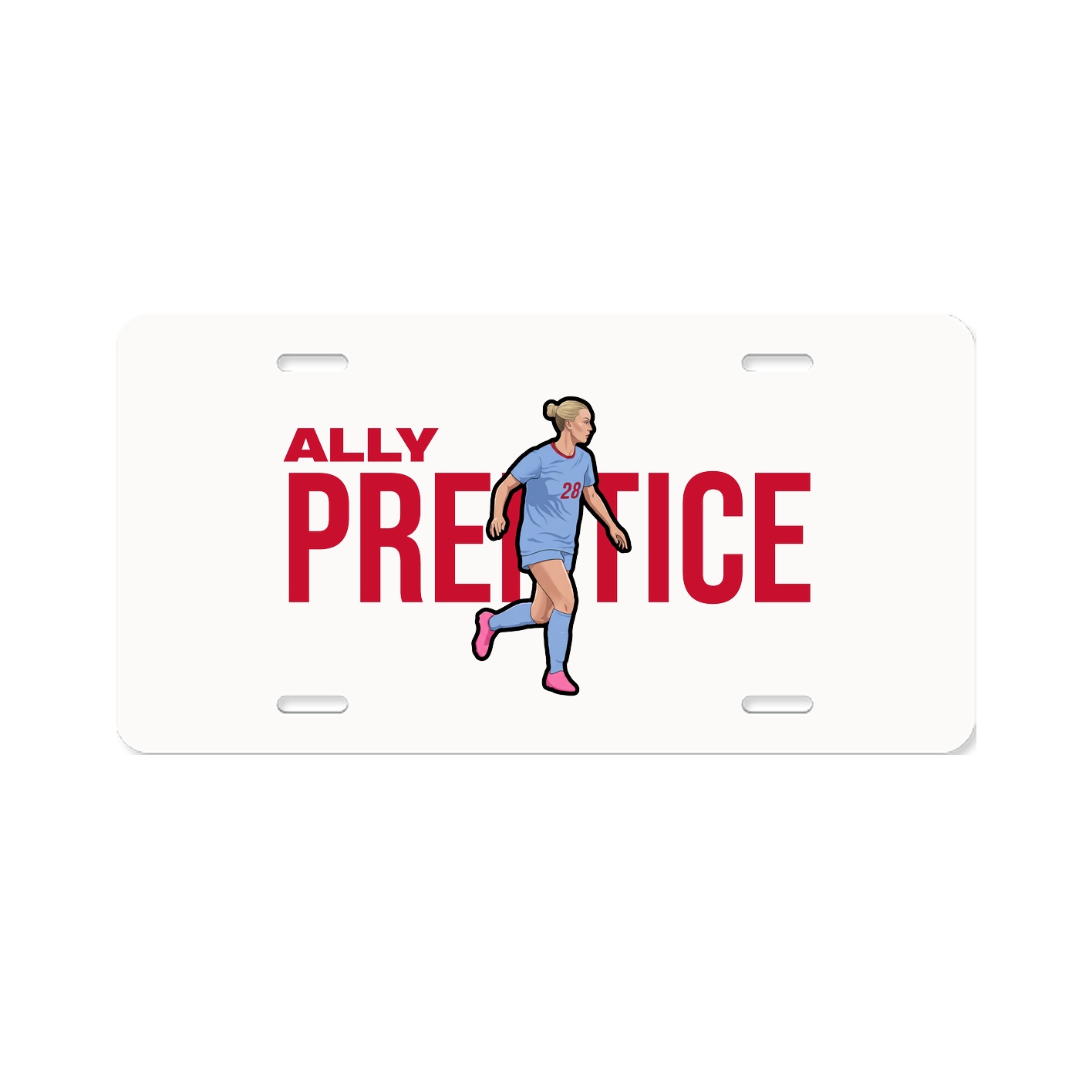 License Plate — Player Name in Classic