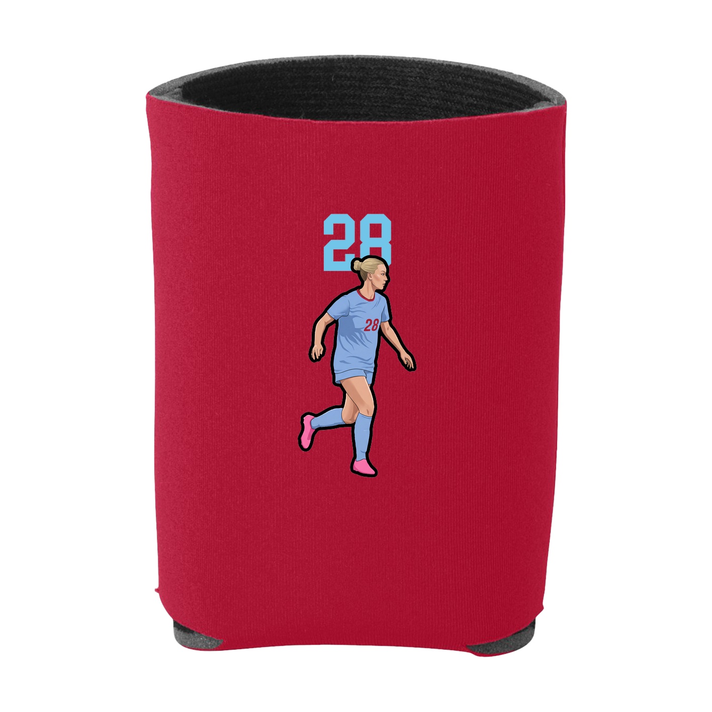 Can Holder — Number Top in Red