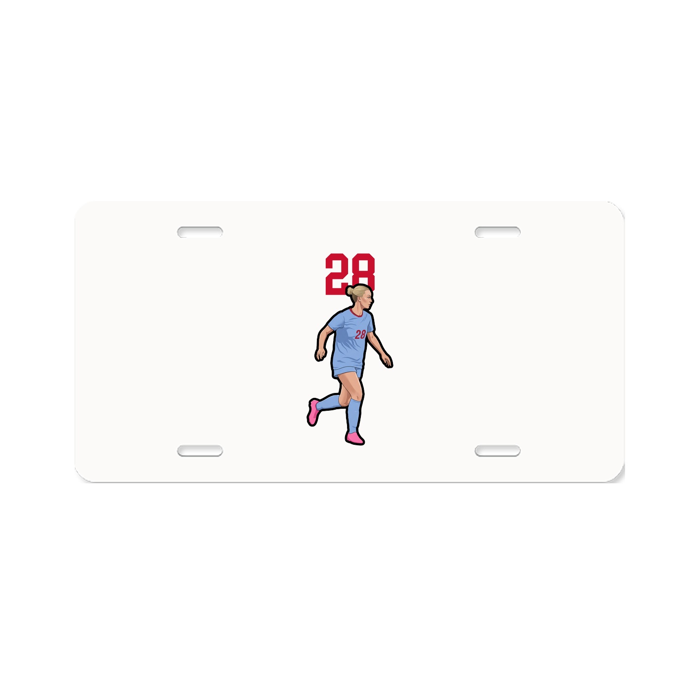 License Plate — Number Top in Classic