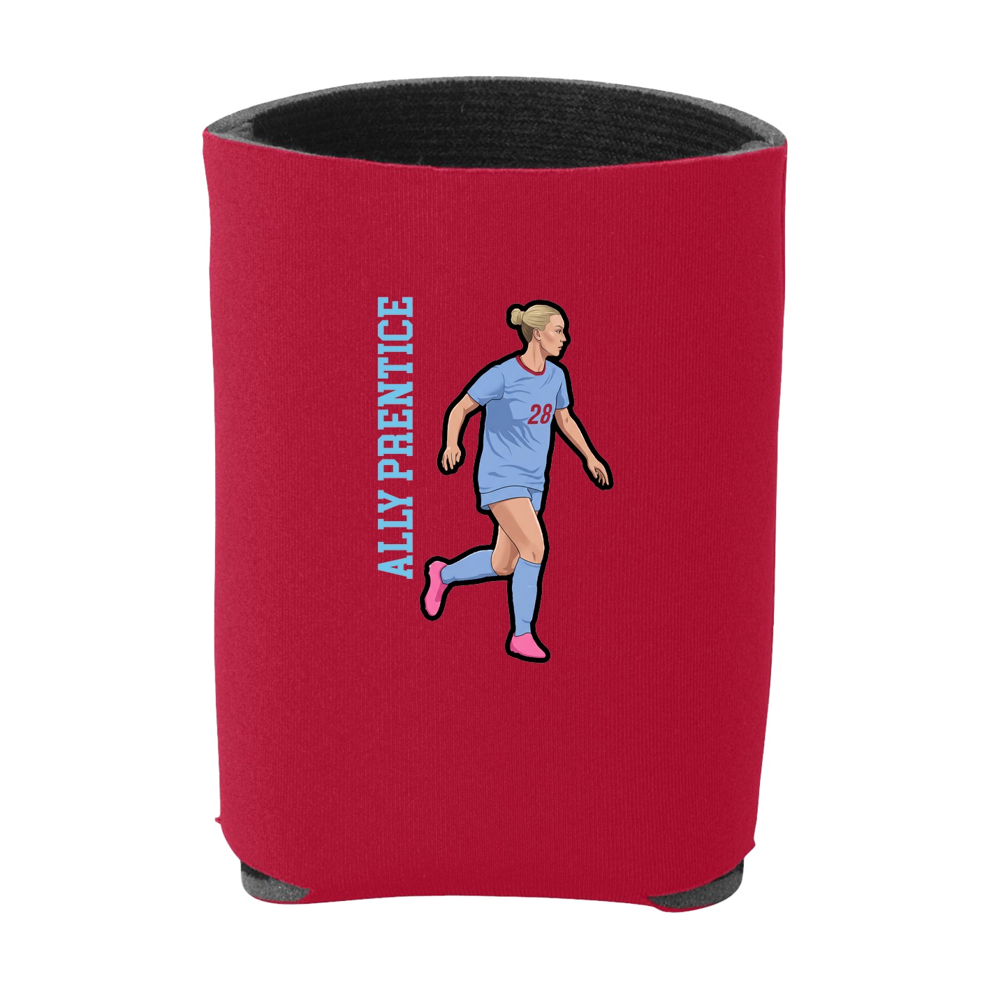 Can Holder — Name Vertical in Red
