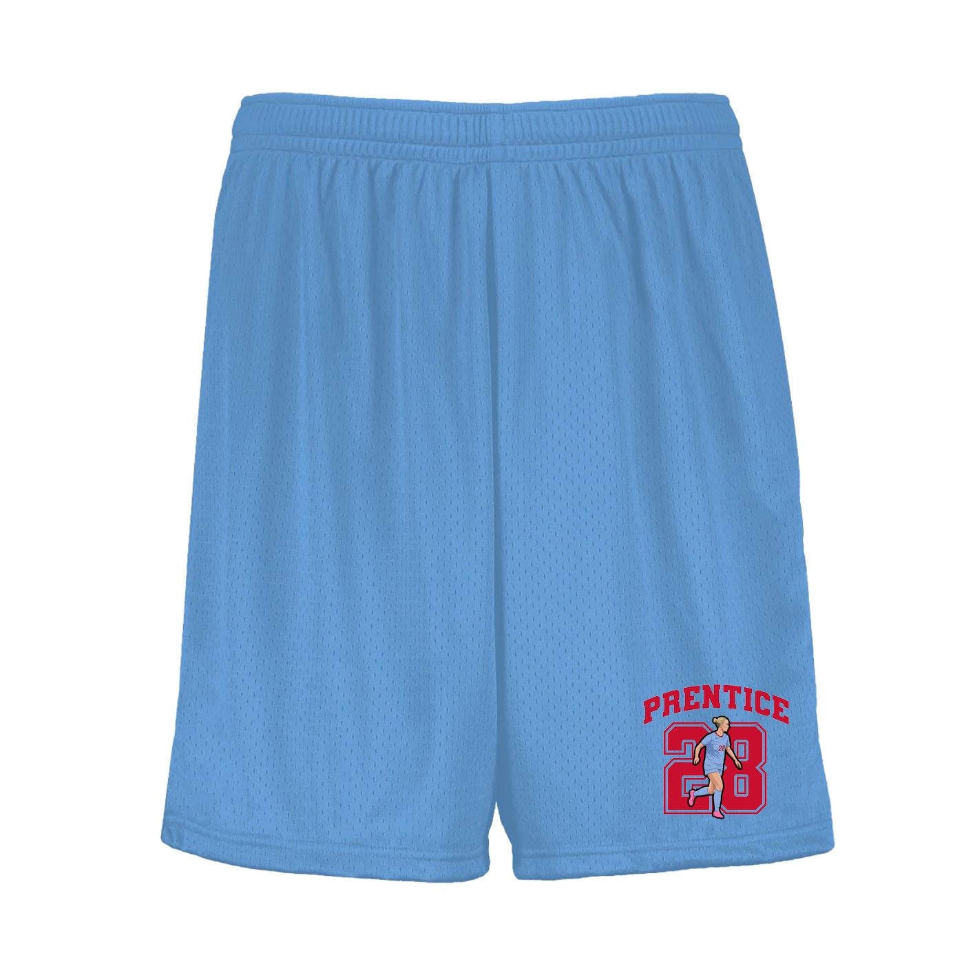 Shorts — Number in Light Blue