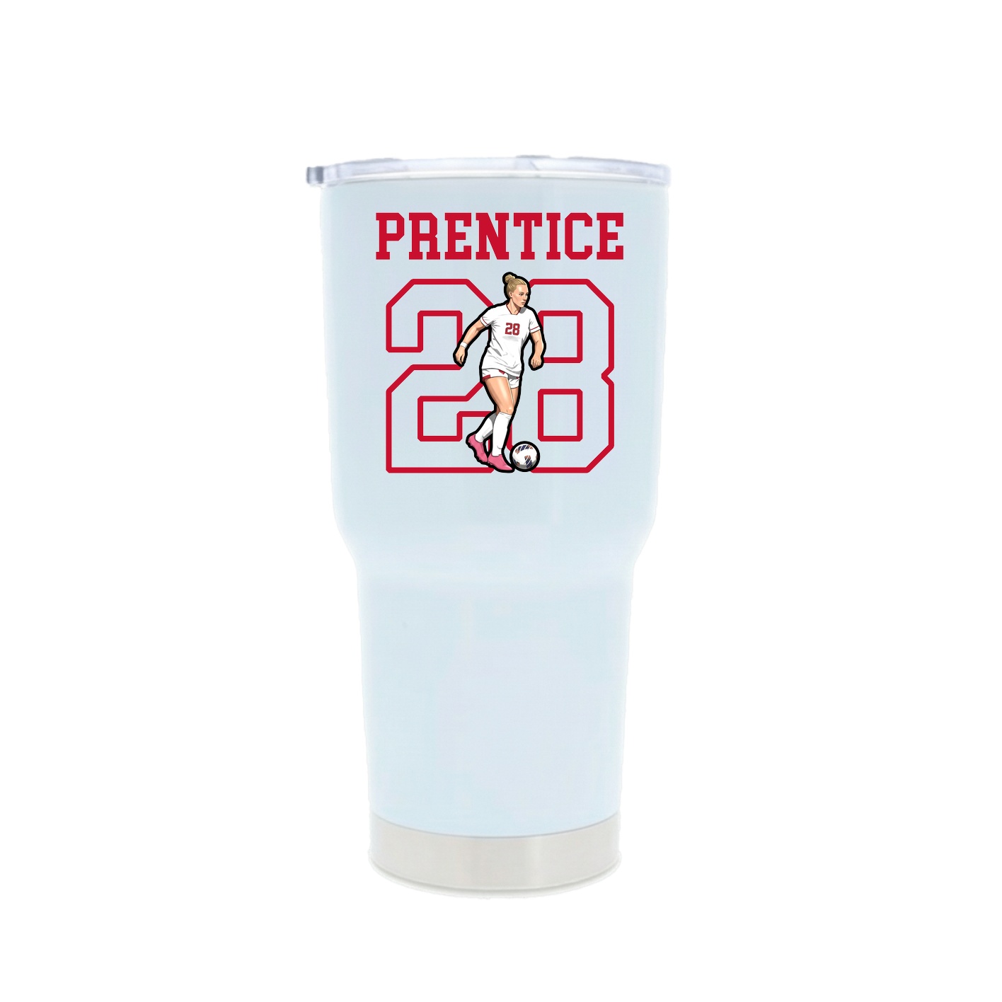 30oz Stainless Steel Tumbler — Shirsey in White