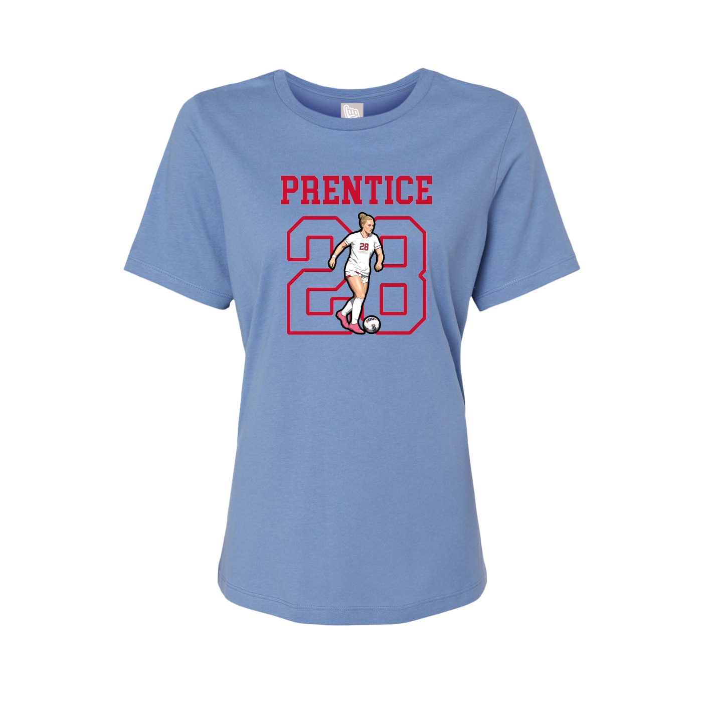 Fitted Women's Tee — Shirsey in Powder Blue