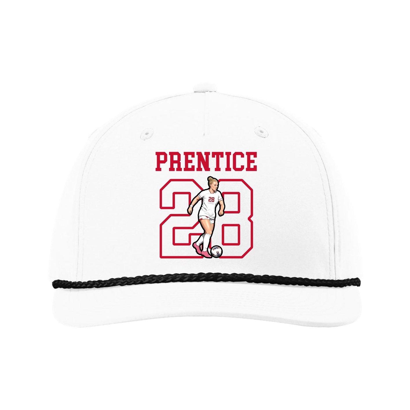 Five-Panel Classic Rope Cap — Shirsey in White