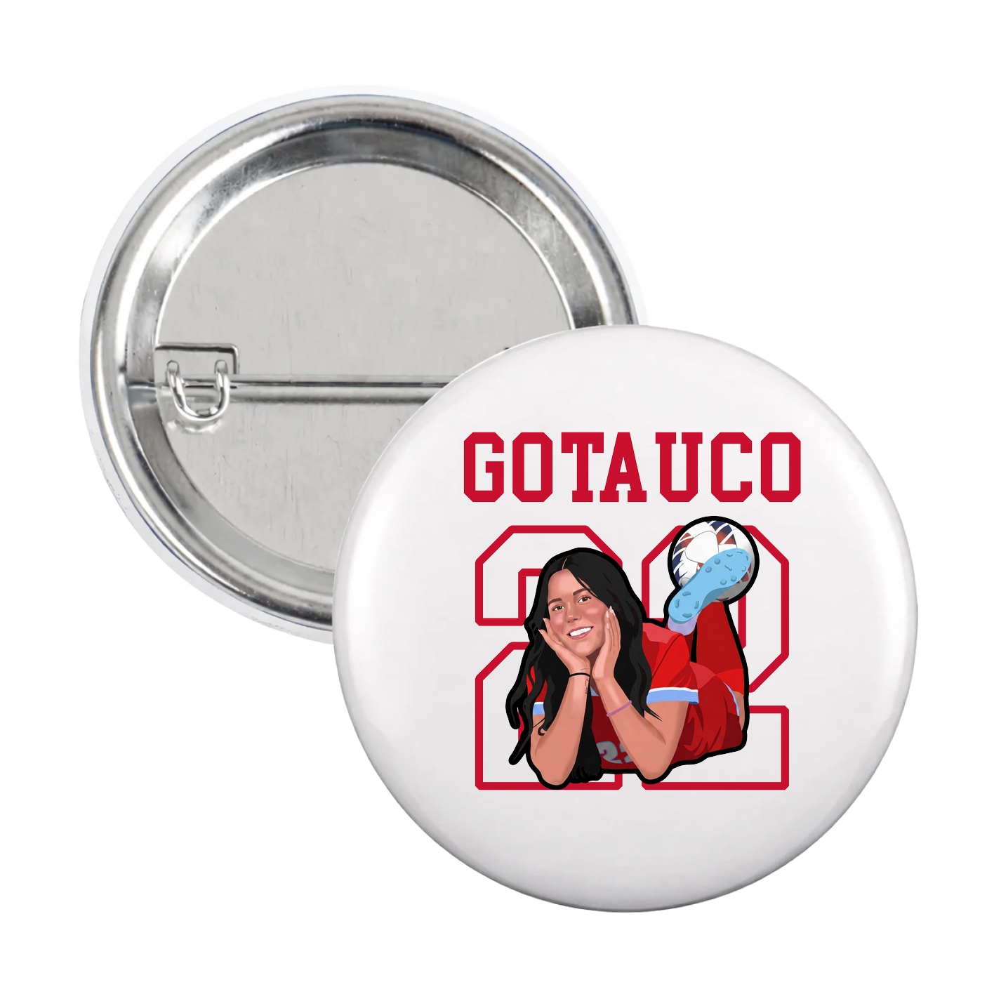 Game Day Button — Shirsey in White
