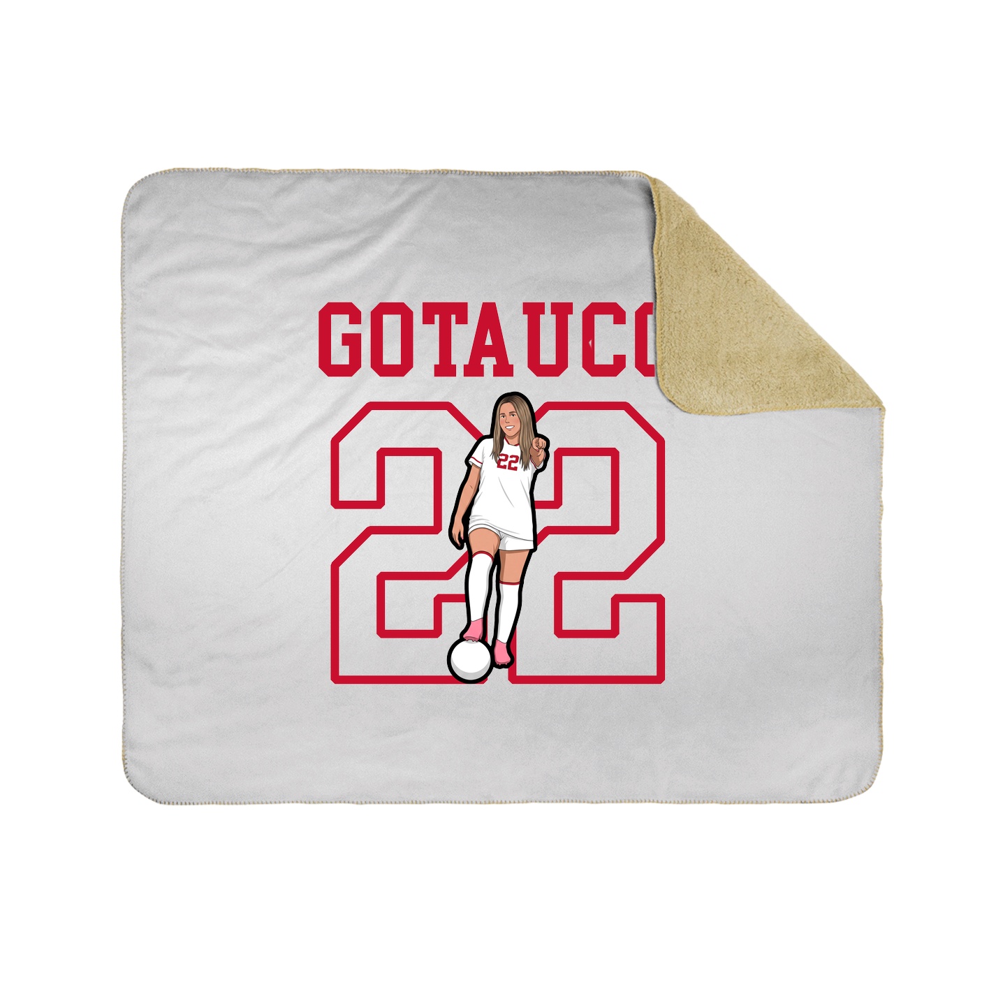 Throw Blanket — Shirsey in White