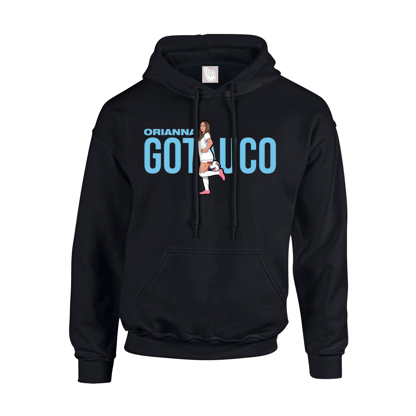 Hoodie — Player Name in Black
