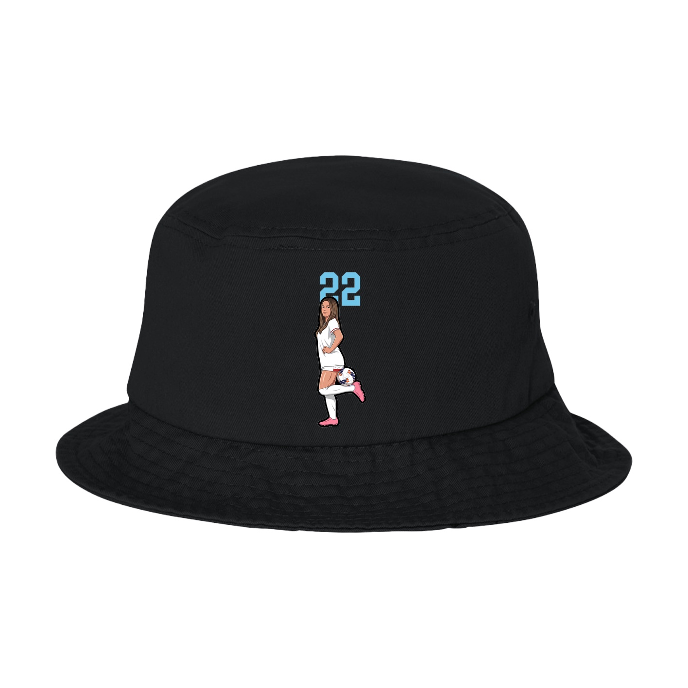 Bucket Cap — Number Top in Black