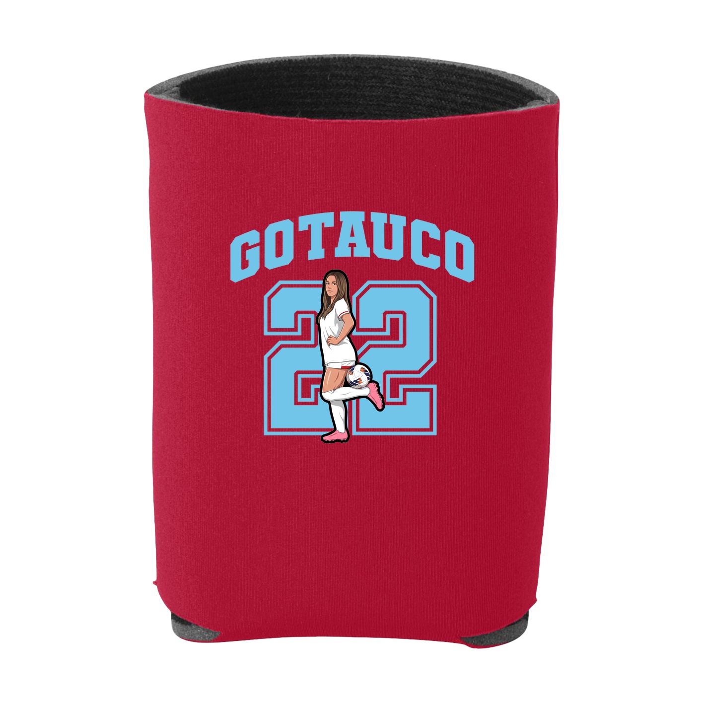 Can Holder — Number in Red