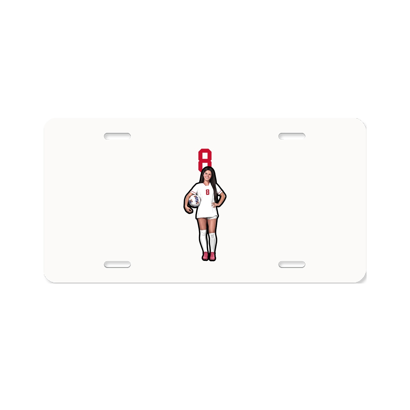 License Plate — Number Top in Classic