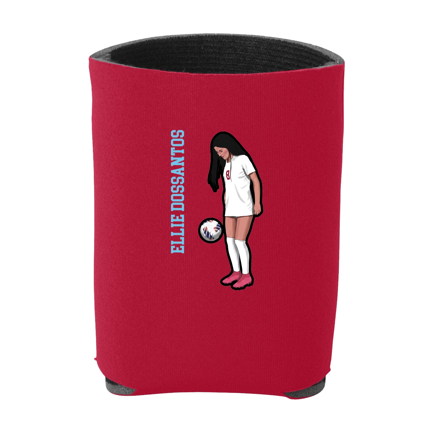 Can Holder — Name Vertical in Red
