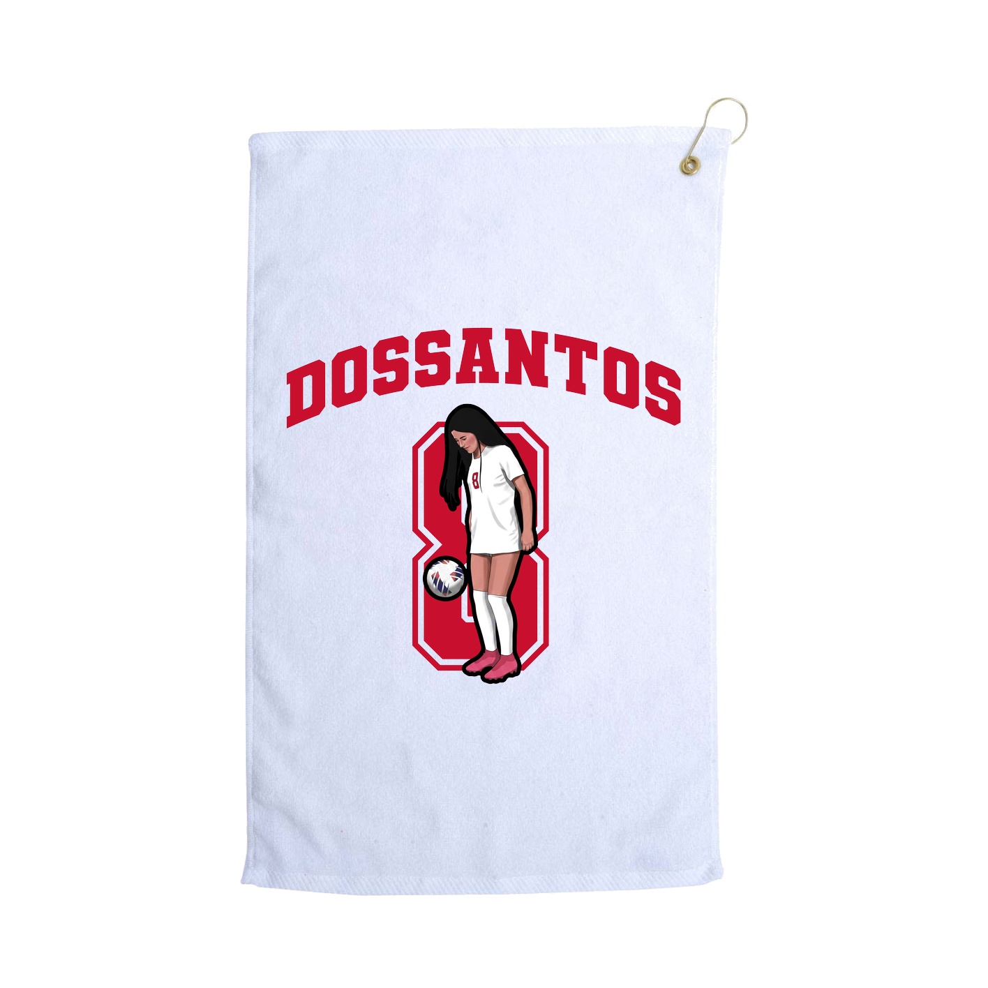 Golf Towel — Number in White