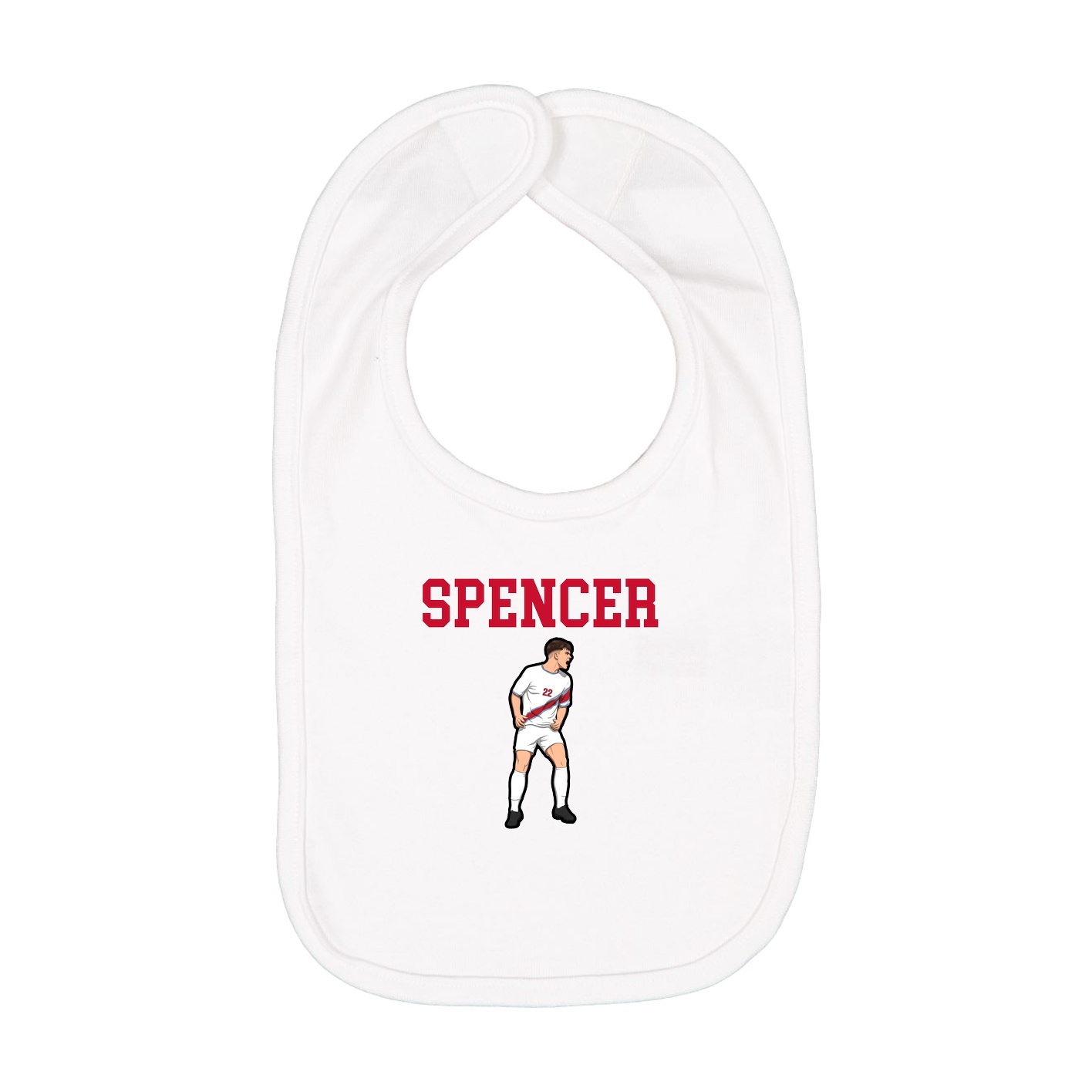 Infant Bib — Shirsey in White