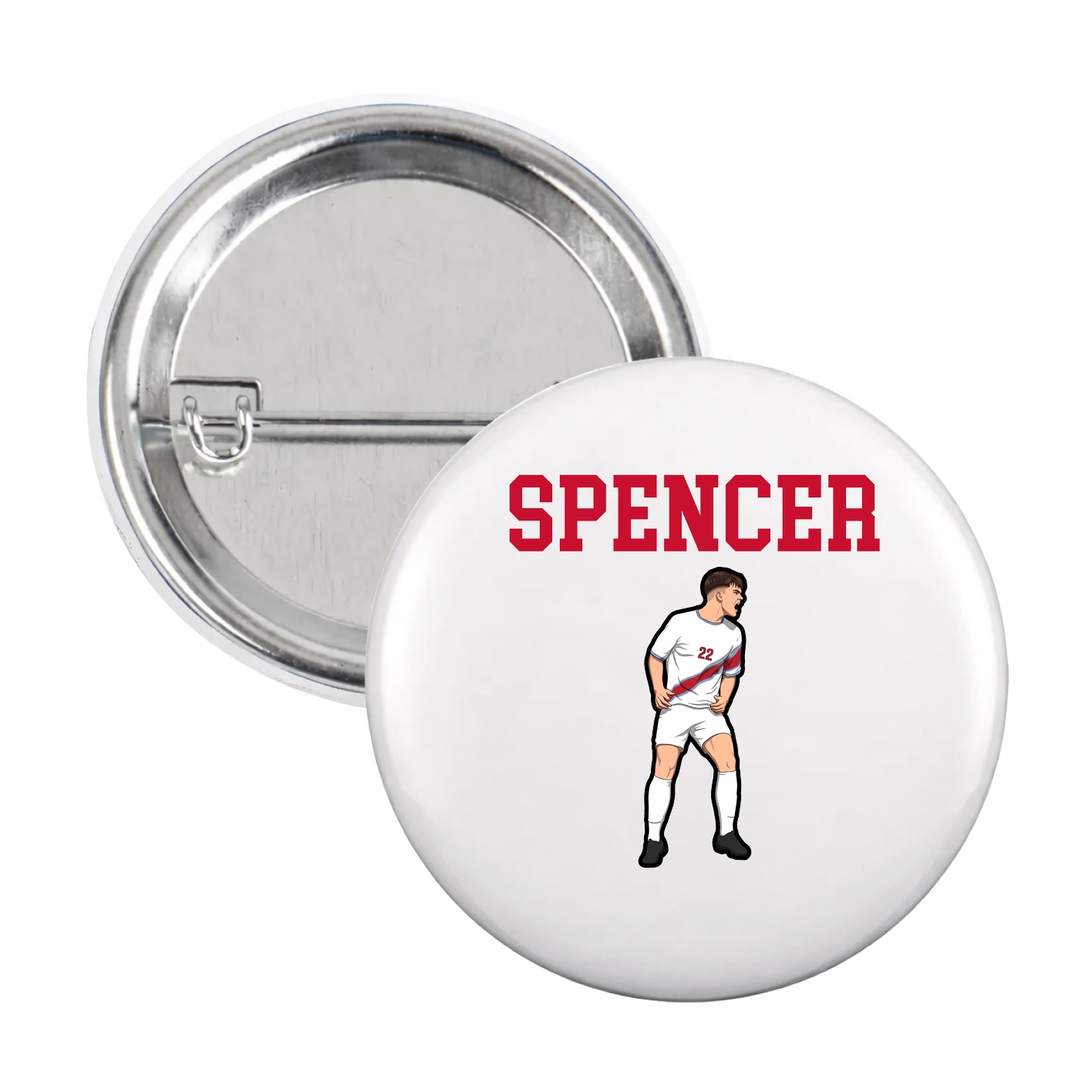 Game Day Button — Shirsey in White