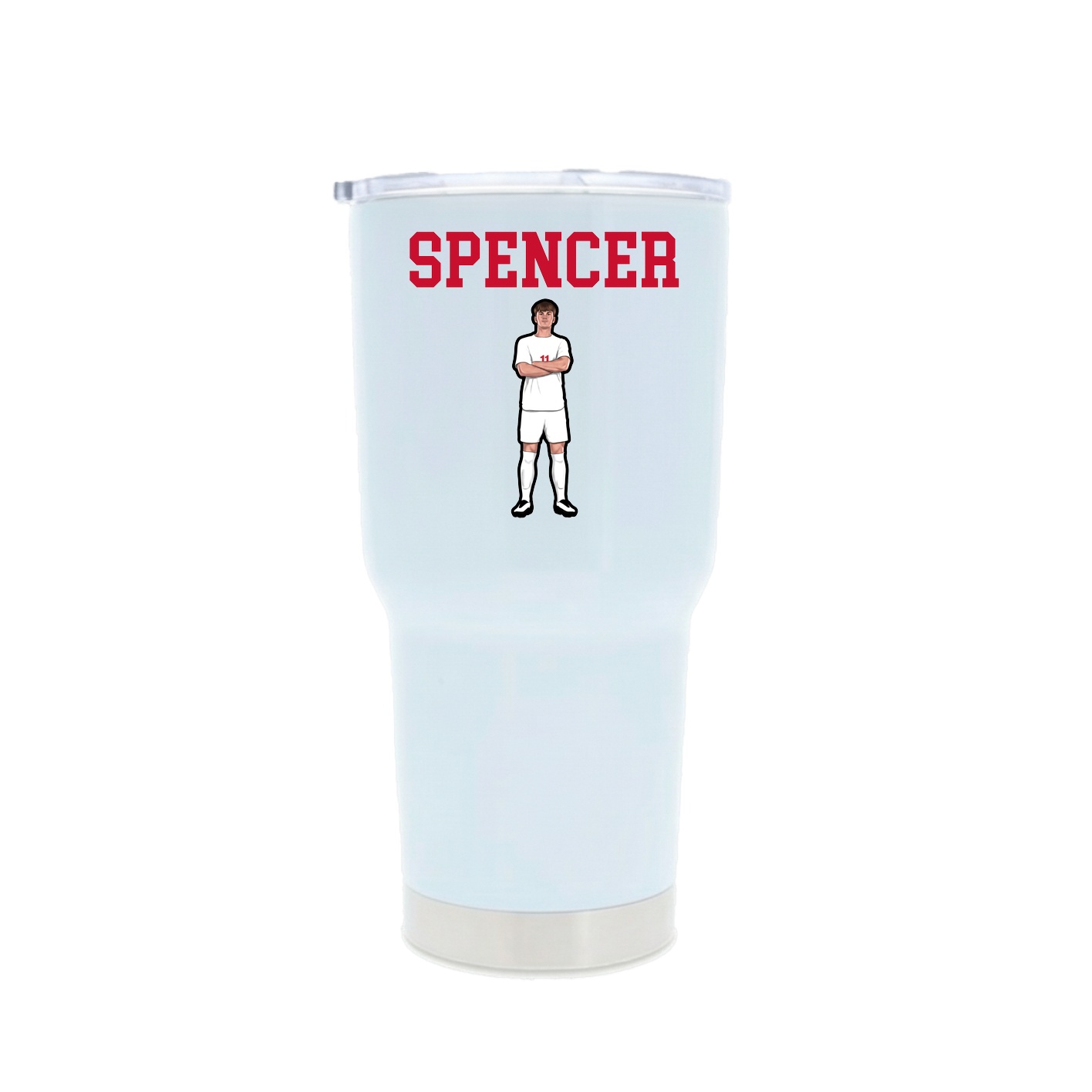 30oz Stainless Steel Tumbler — Shirsey in White