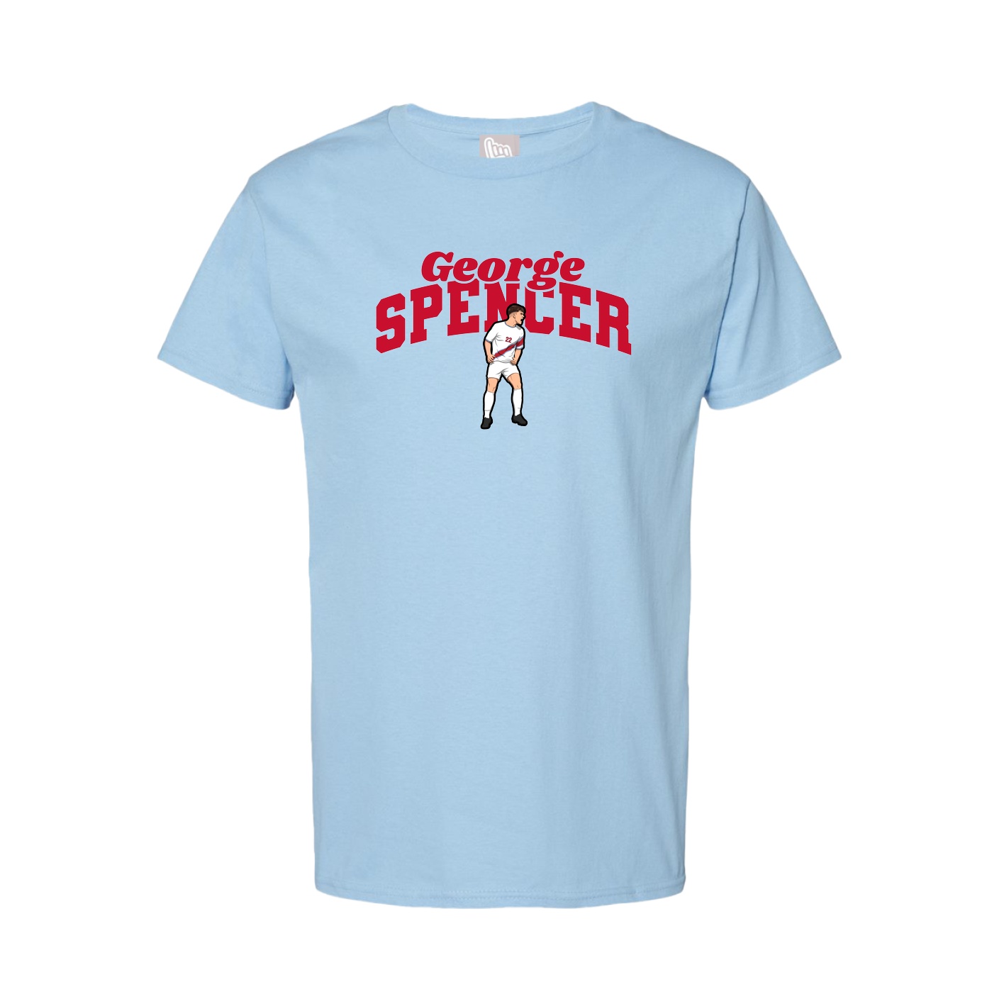 Tee — Signature Arch in Light Blue