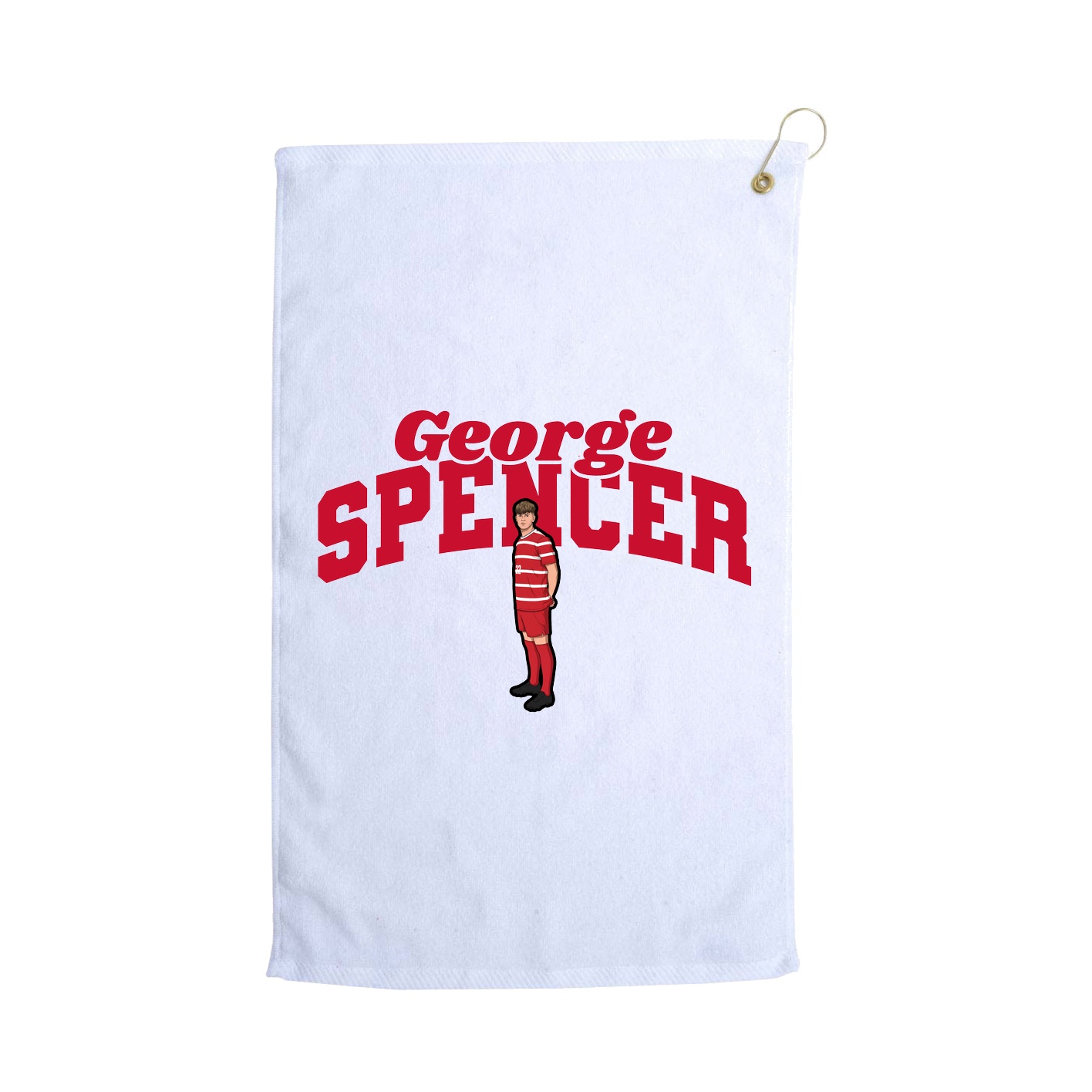 Golf Towel — Signature Arch in White