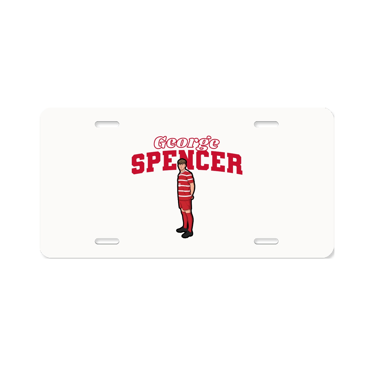 License Plate — Name Arch in Classic